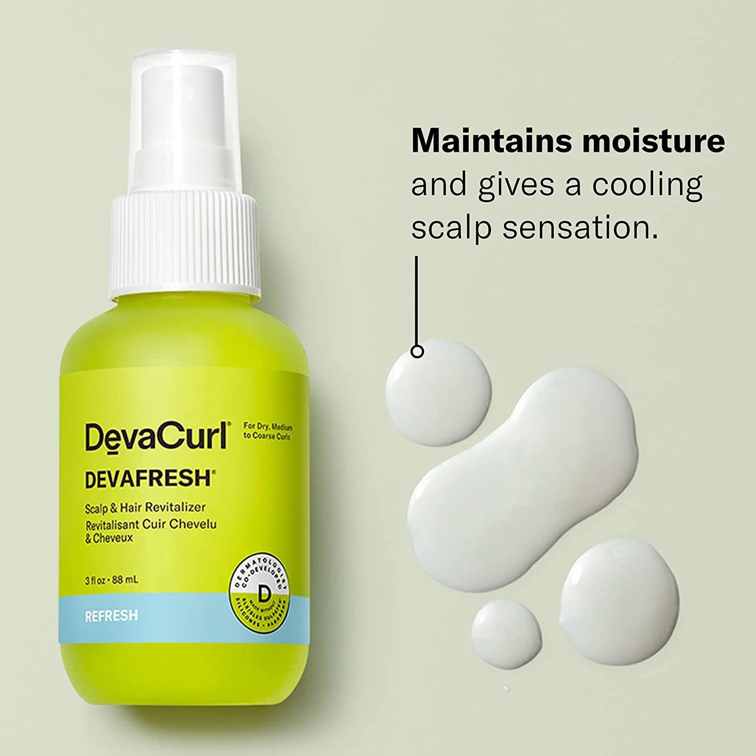Foto 3 | Revitalizador De Cuero Cabelludo Y Cabello Devacurl Devafresh 90 Ml - Venta Internacional.