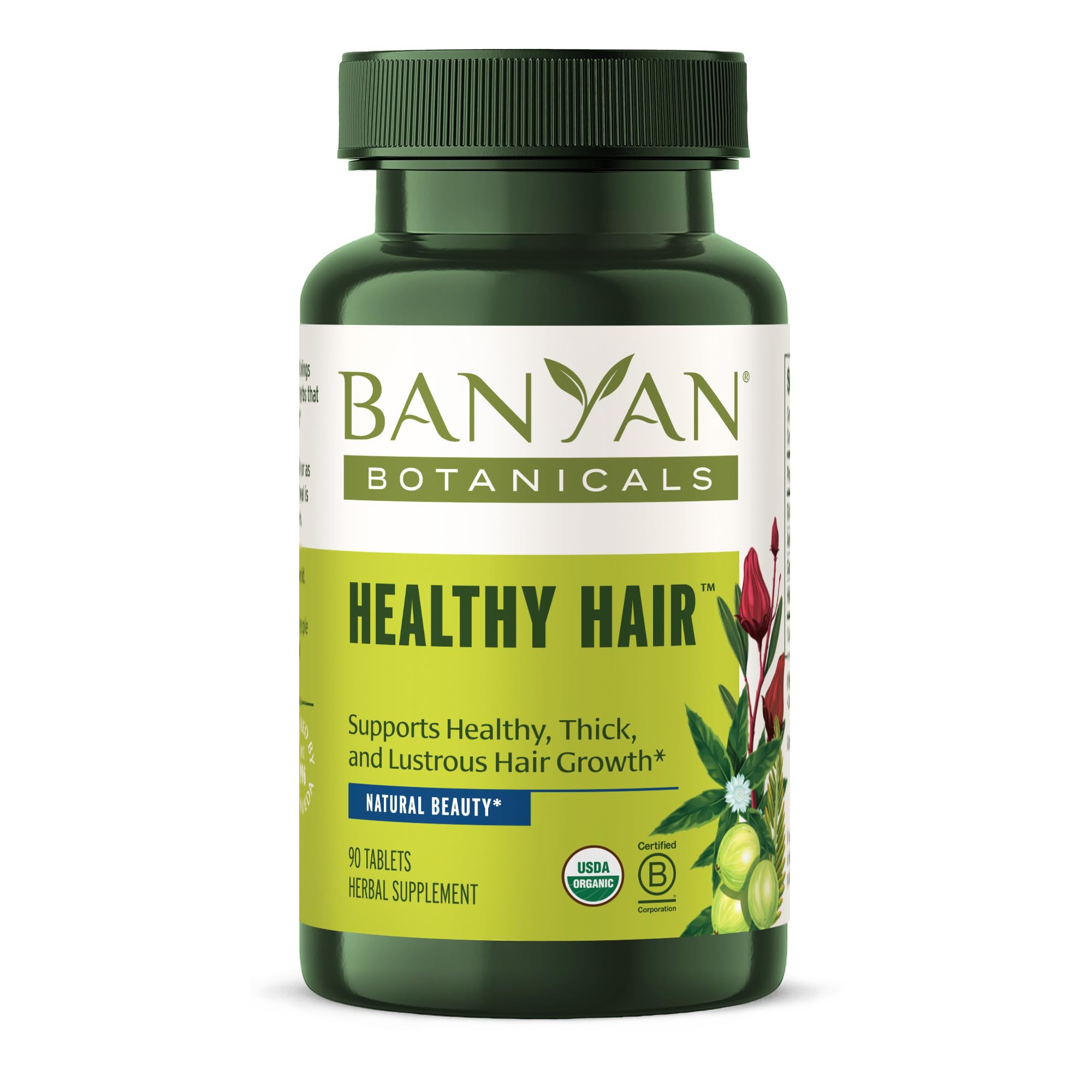 Foto 2 pulgar | Suplemento Capilar Banyan Botanicals Healthy Hair 90 Comprimidos - Venta Internacional.