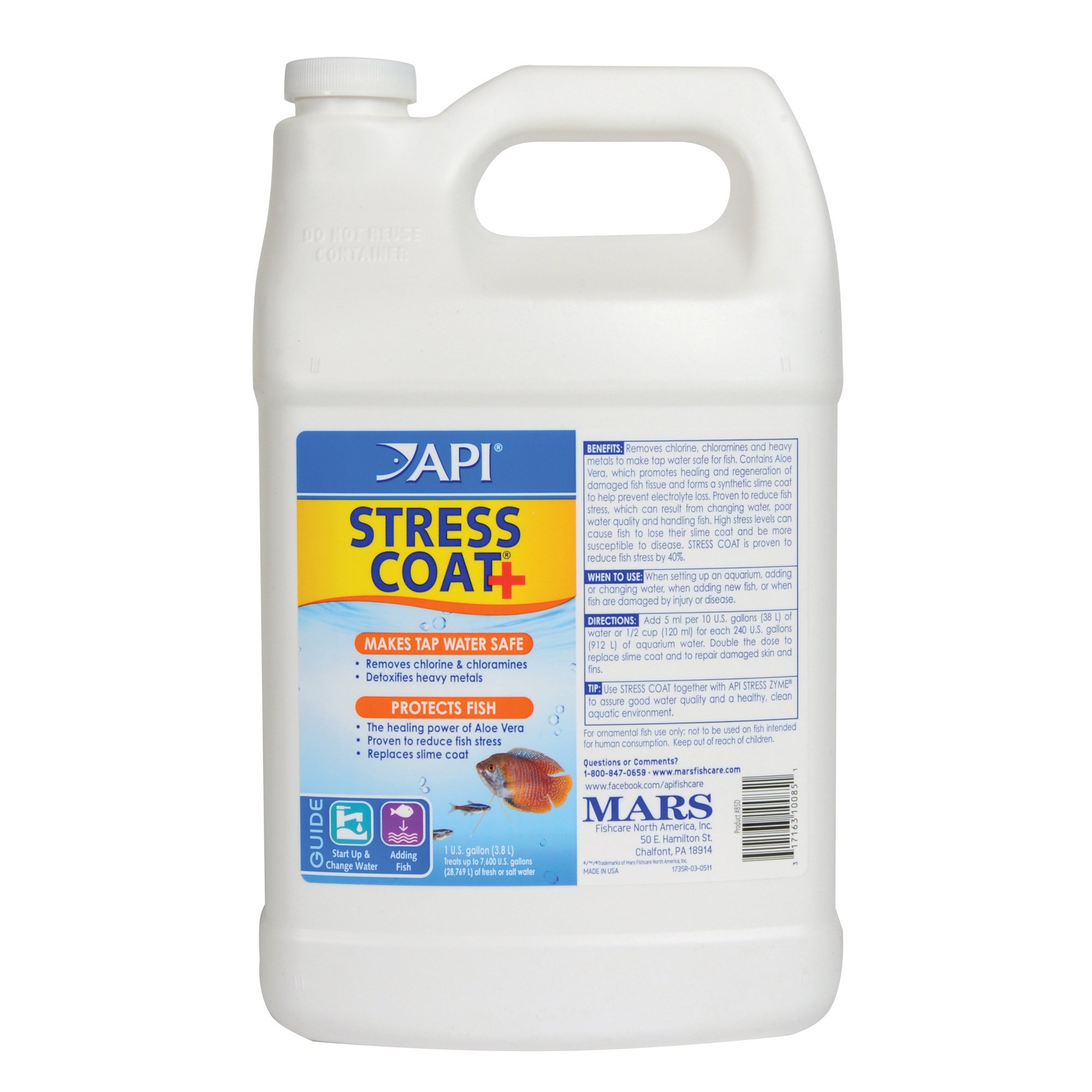 Acondicionador De Agua Para Acuarios Api Stress Coat 3.78l - Venta Internacional.