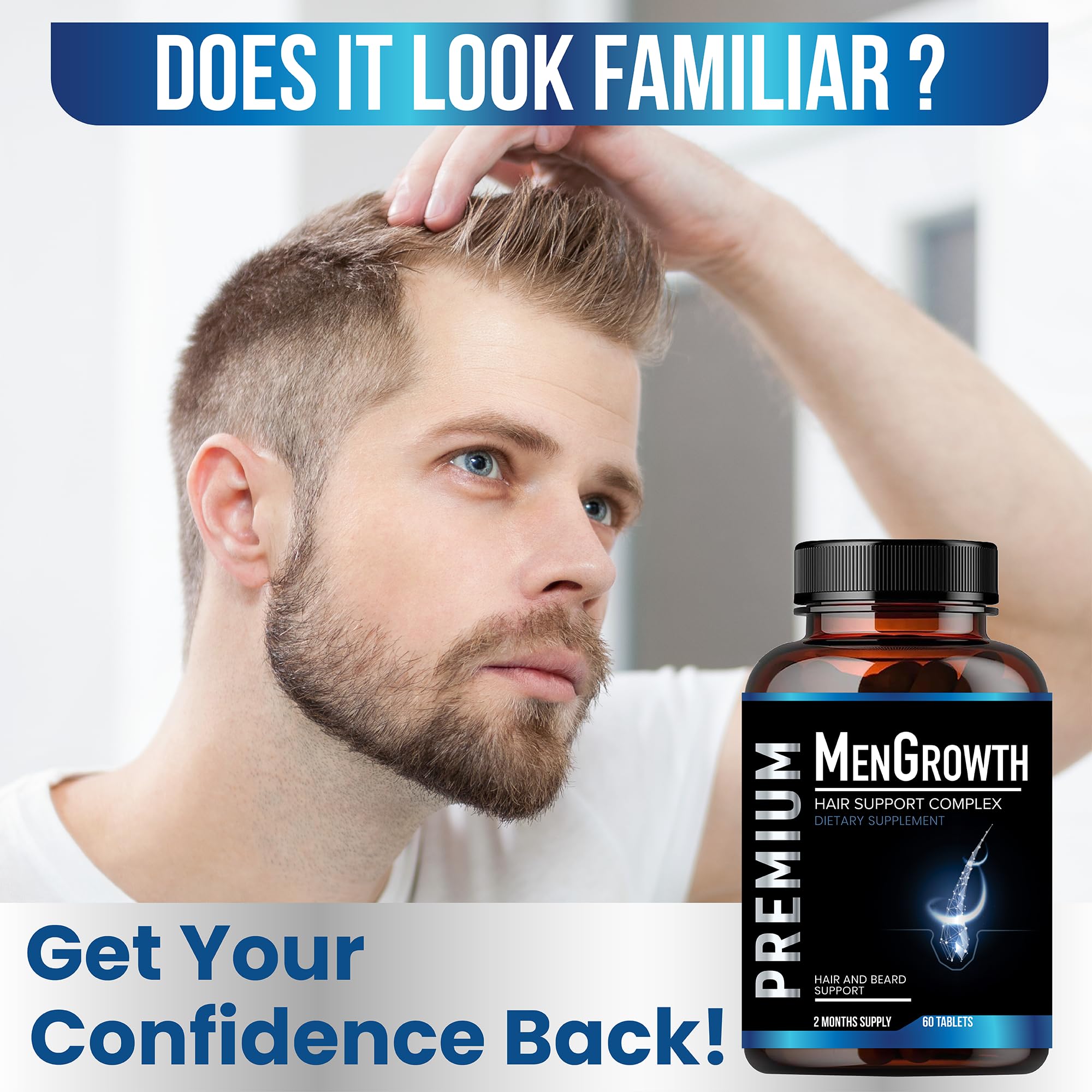 Foto 4 pulgar | Suplemento Para El Crecimiento Del Cabello Nutrapro Para Hombres Con Bloqueador De Dht - Venta Internacional.