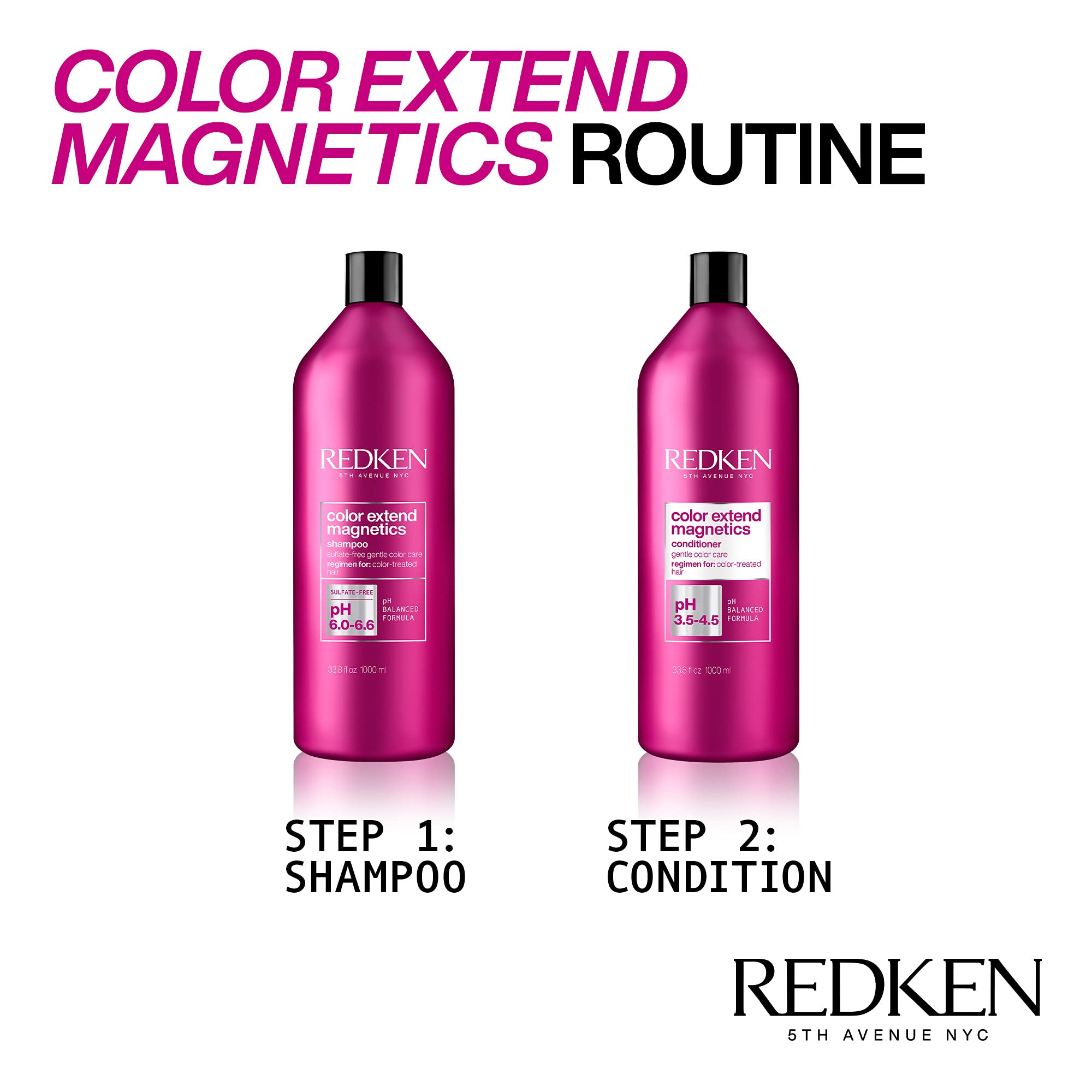 Foto 5 pulgar | Acondicionador Redken Extend Magnetics Para Cabello Teñido, 1 Litro - Venta Internacional.