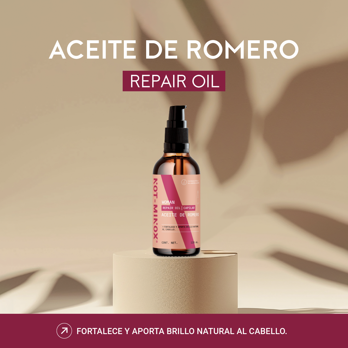 Foto 3 pulgar | Not-minox Aceite De Romero 120 Ml Aceite Para Cabello