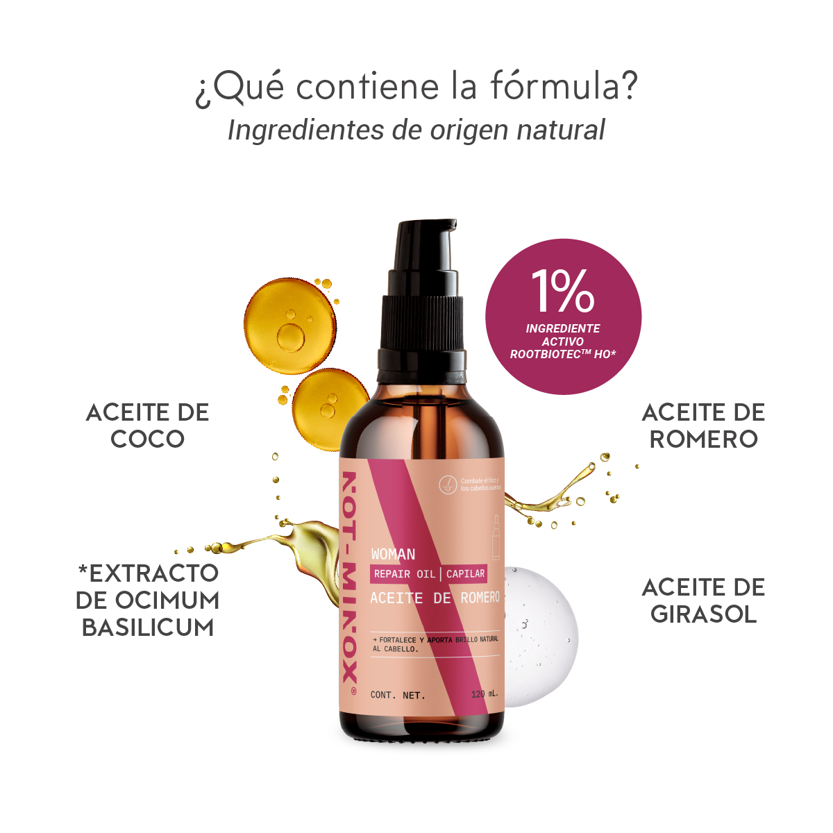 Foto 6 pulgar | Not-minox Aceite De Romero 120 Ml Aceite Para Cabello