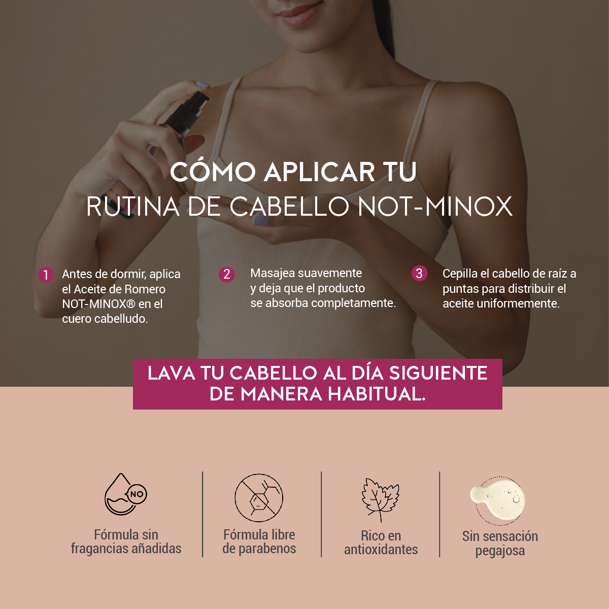 Foto 7 pulgar | Not-minox Aceite De Romero 120 Ml Aceite Para Cabello