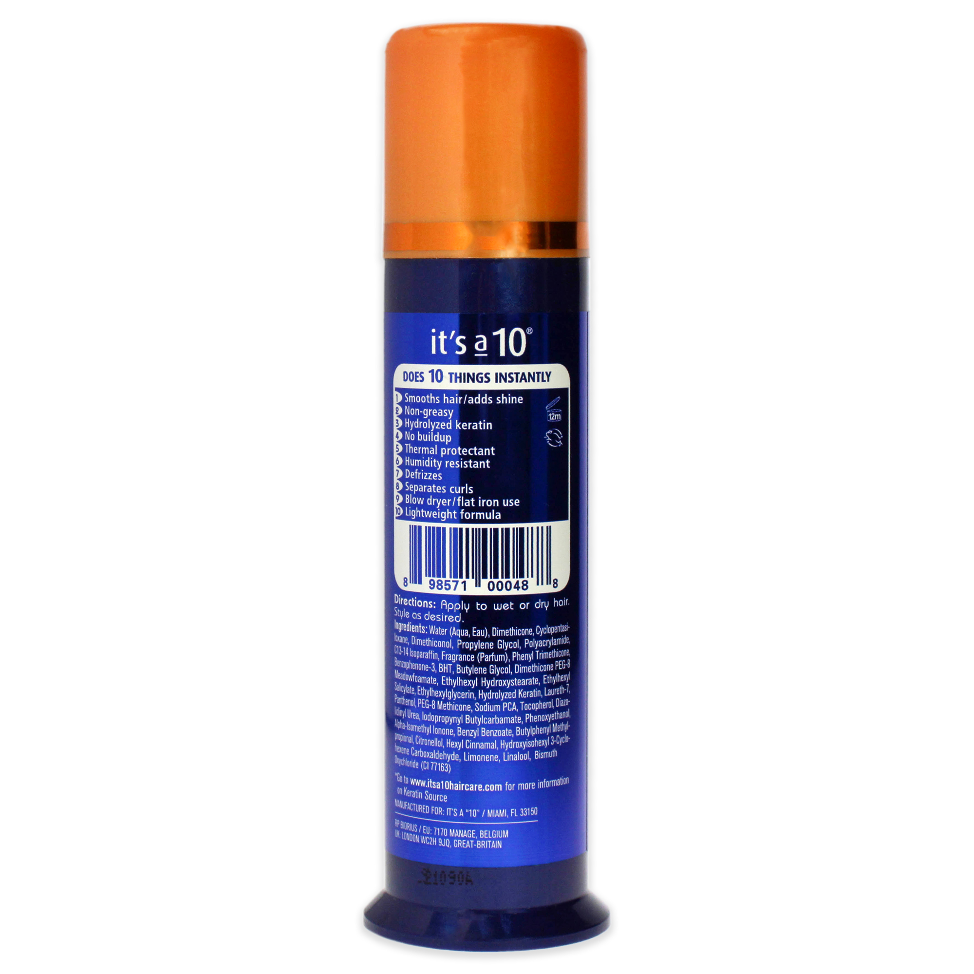 Foto 3 | La Crema De Tratamiento Con Queratina Es Una Poción Sin Enjuague Con 10 Milagrosas - Venta Internacional.
