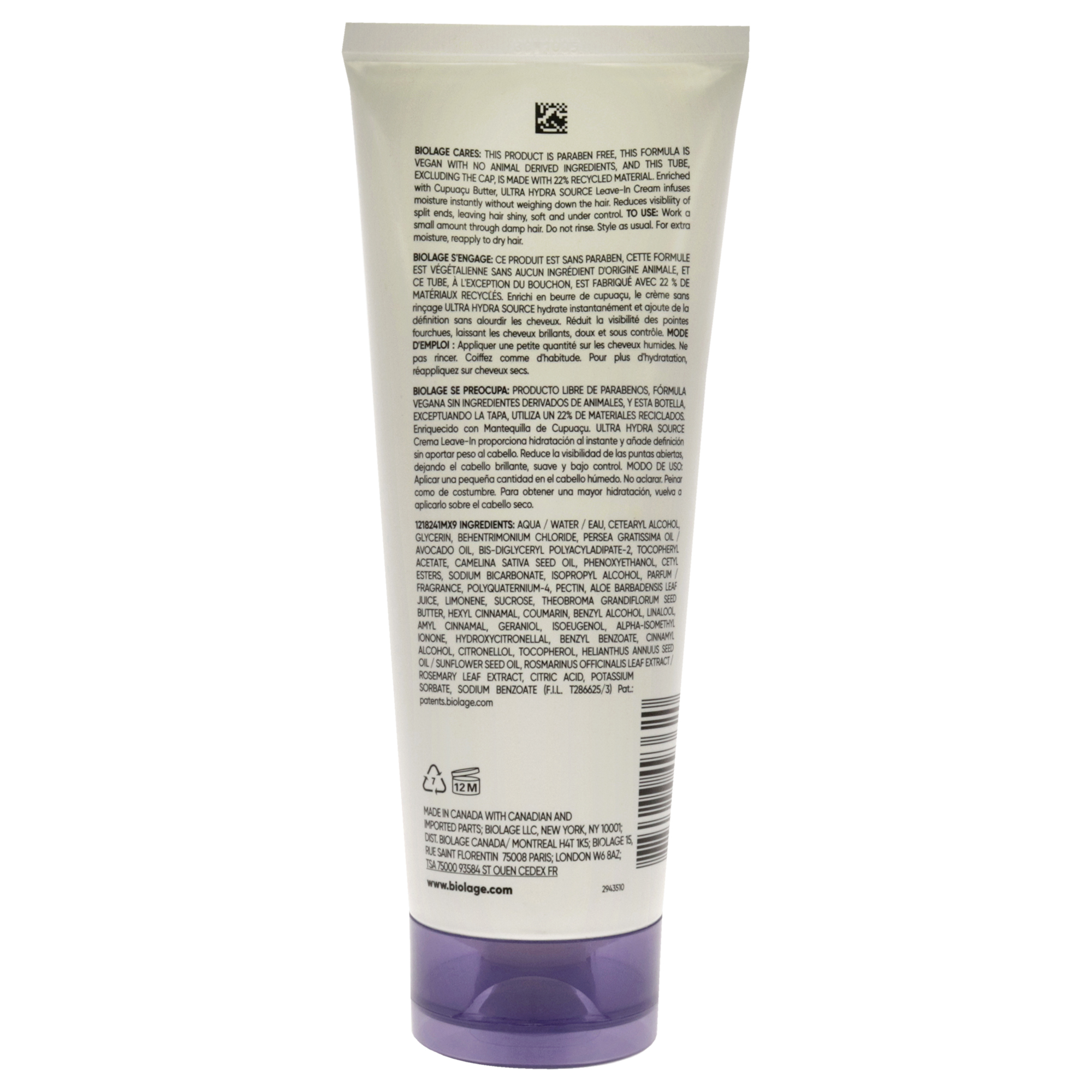 Foto 4 pulgar | Crema Sin Enjuague Matrix Biolage Ultra Hydra Source 200 Ml - Venta Internacional.