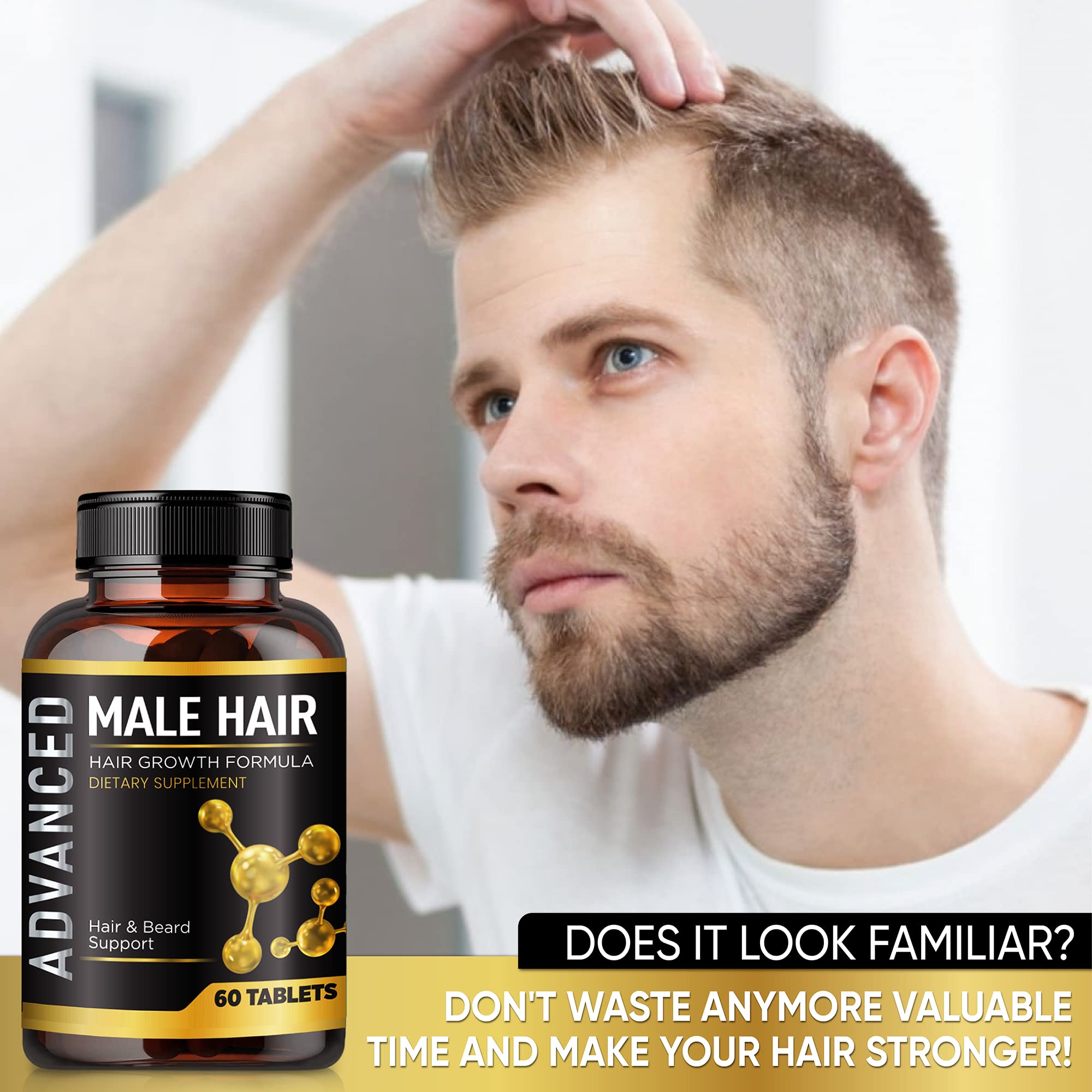 Foto 5 pulgar | Vitaminas Para El Crecimiento Del Cabello Nutrapro Para Hombres Con Biotina Y Vitaminas - Venta Internacional.