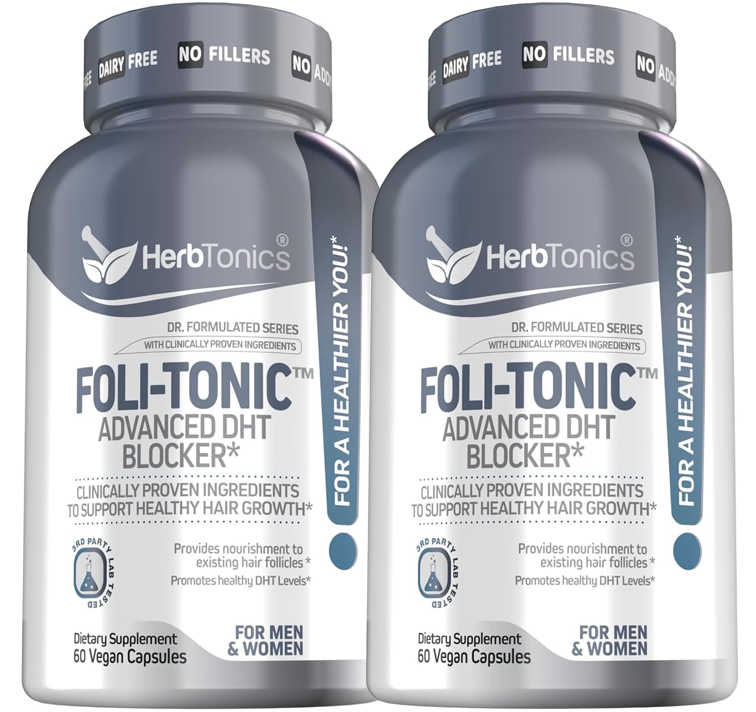 Suplemento Para El Crecimiento Del Cabello Herbtonics Foil Tonic Con Biotina 120 C - Venta Internacional.