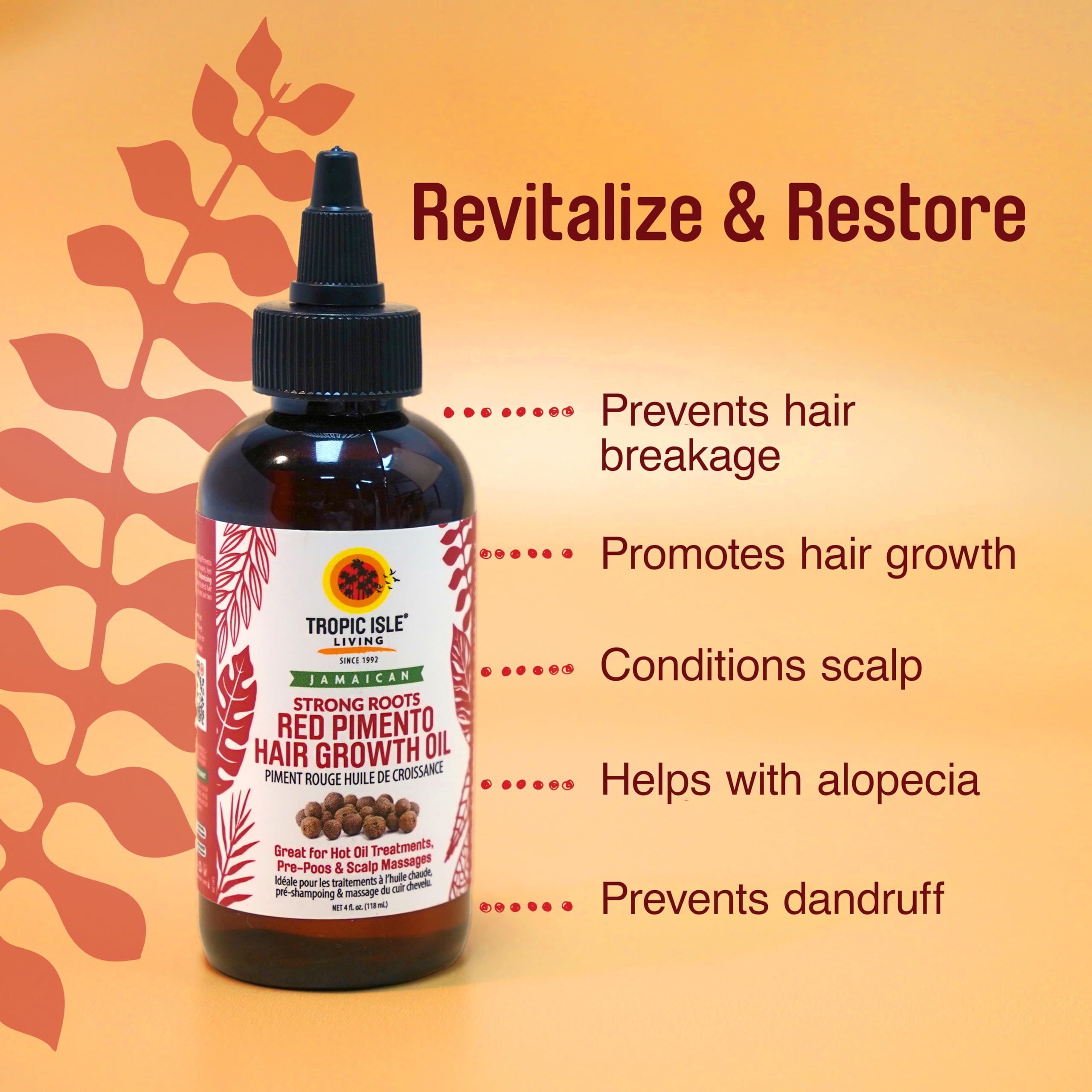 Foto 6 pulgar | Aceite Para El Crecimiento Del Cabello Tropic Isle Living Strong Roots 120 Ml - Venta Internacional.