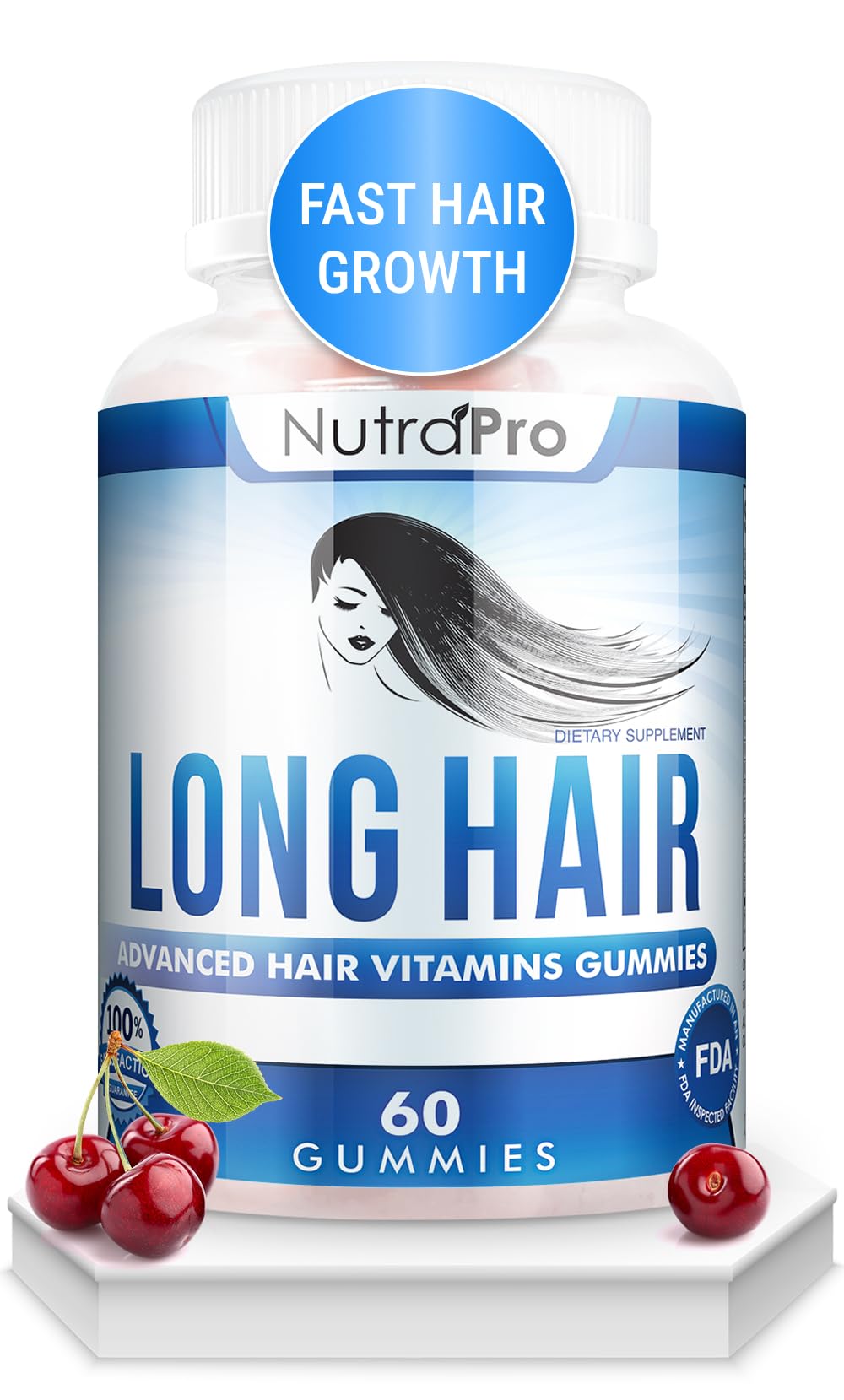 Foto 2 pulgar | Suplemento Para El Crecimiento Del Cabello Nutrapro Long Hair Gummies - Venta Internacional.