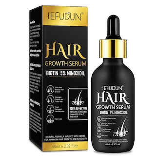 Foto 1 | Sérum Para El Crecimiento Del Cabello Con Minoxidil Al 5% Para La Caída Del Cabello, 30 Ml, Genérico - Venta Inter