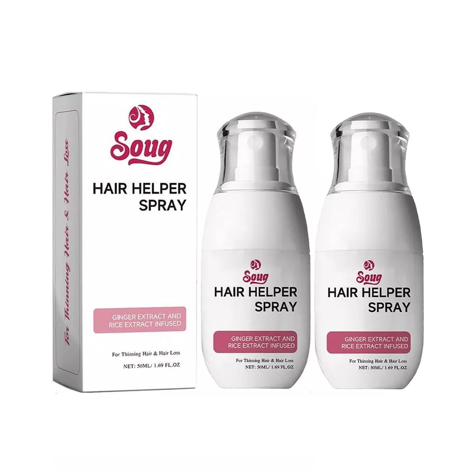 Foto 2 pulgar | Spray Hair Helper Con Biotina Y Cafeína Para Cabello Delgado - Venta Internacional.