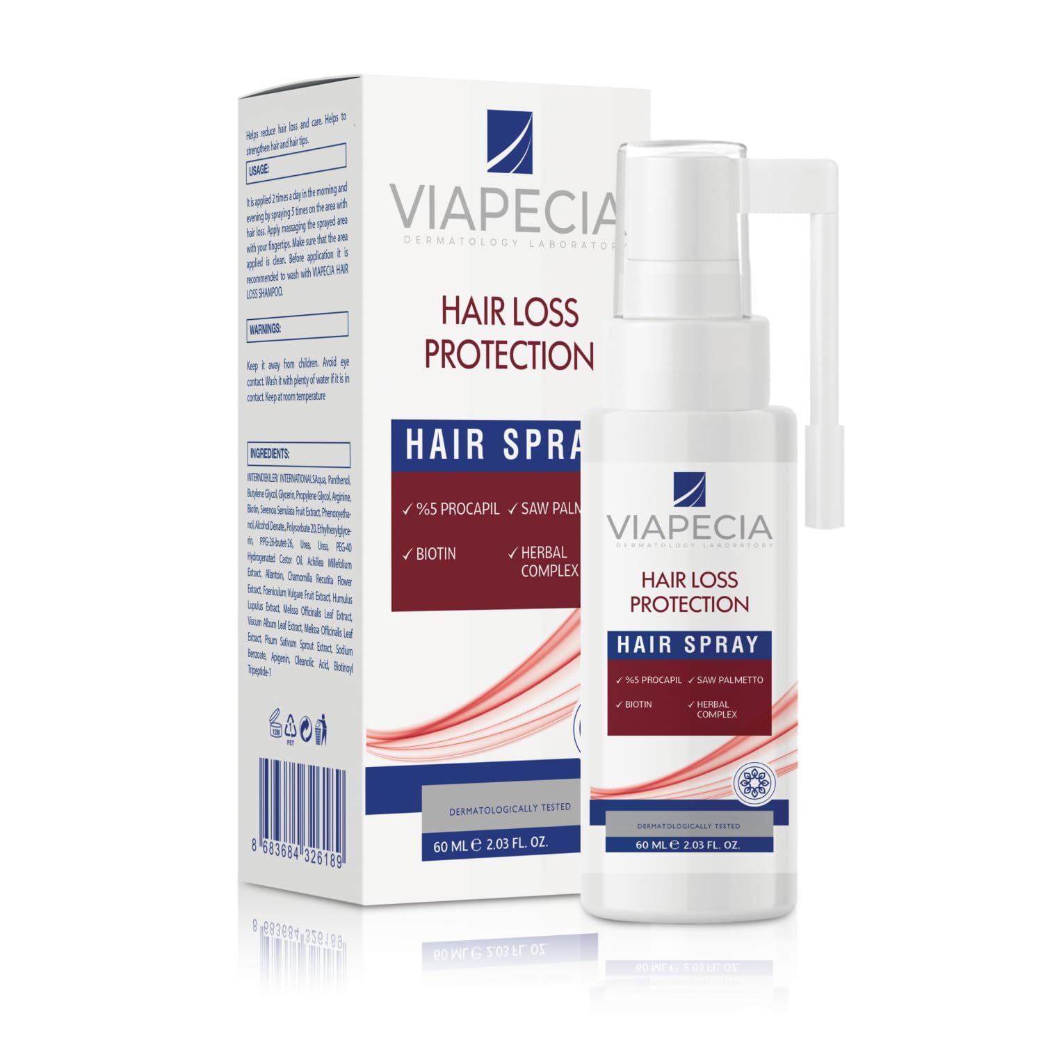 Foto 2 pulgar | Spray Protector Contra La Caída Del Cabello, 60 Ml, Para Mujeres Y Hombres - Venta Internacional.