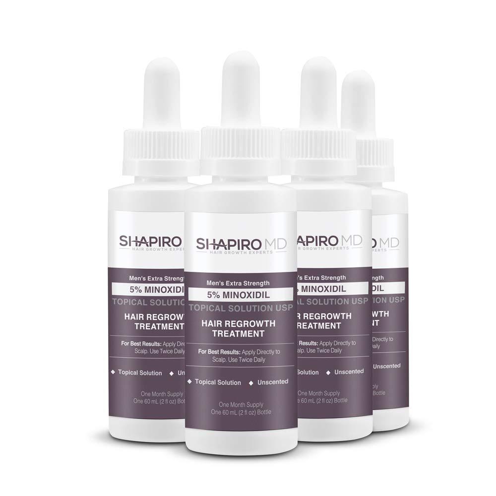 Sérum Para El Crecimiento Del Cabello Shapiro Md Minoxidil, Solución Tópica Al 5% - Venta Internacional.