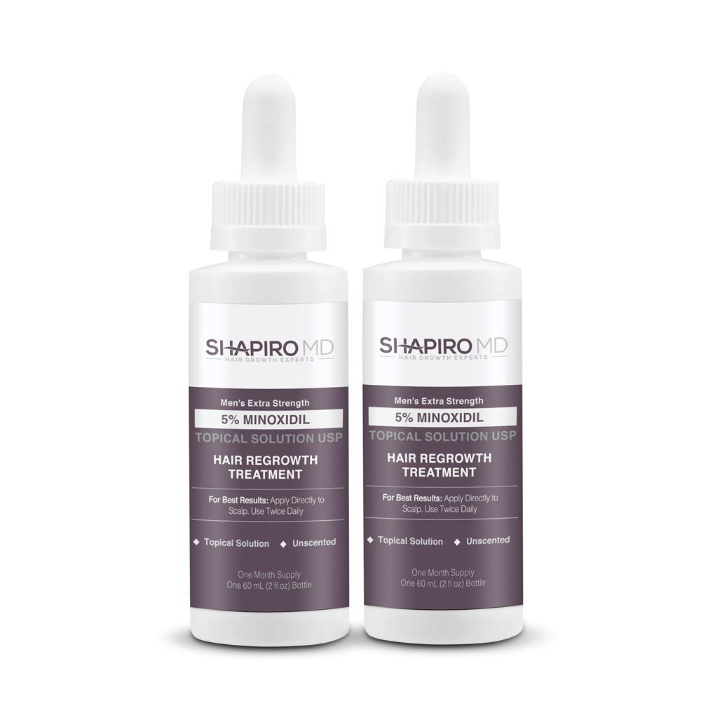 Foto 2 pulgar | Sérum Para El Crecimiento Del Cabello Shapiro Md Minoxidil 5% Tópico Durante 2 Meses - Venta Internacional.