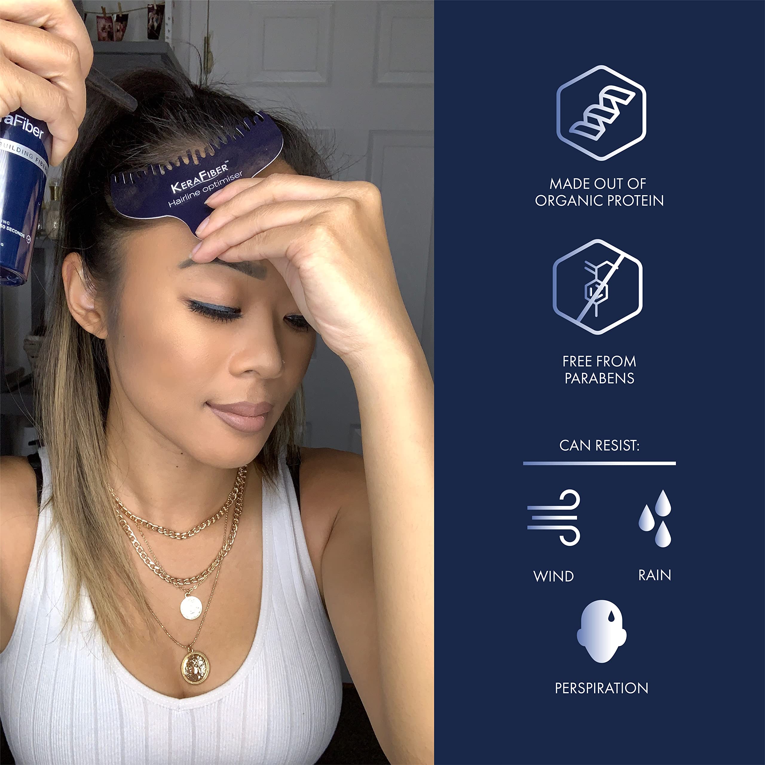 Foto 7 pulgar | Fibras para el Cabello Kerafiber Natural Keratin 28 G Blonde - Venta Internacional