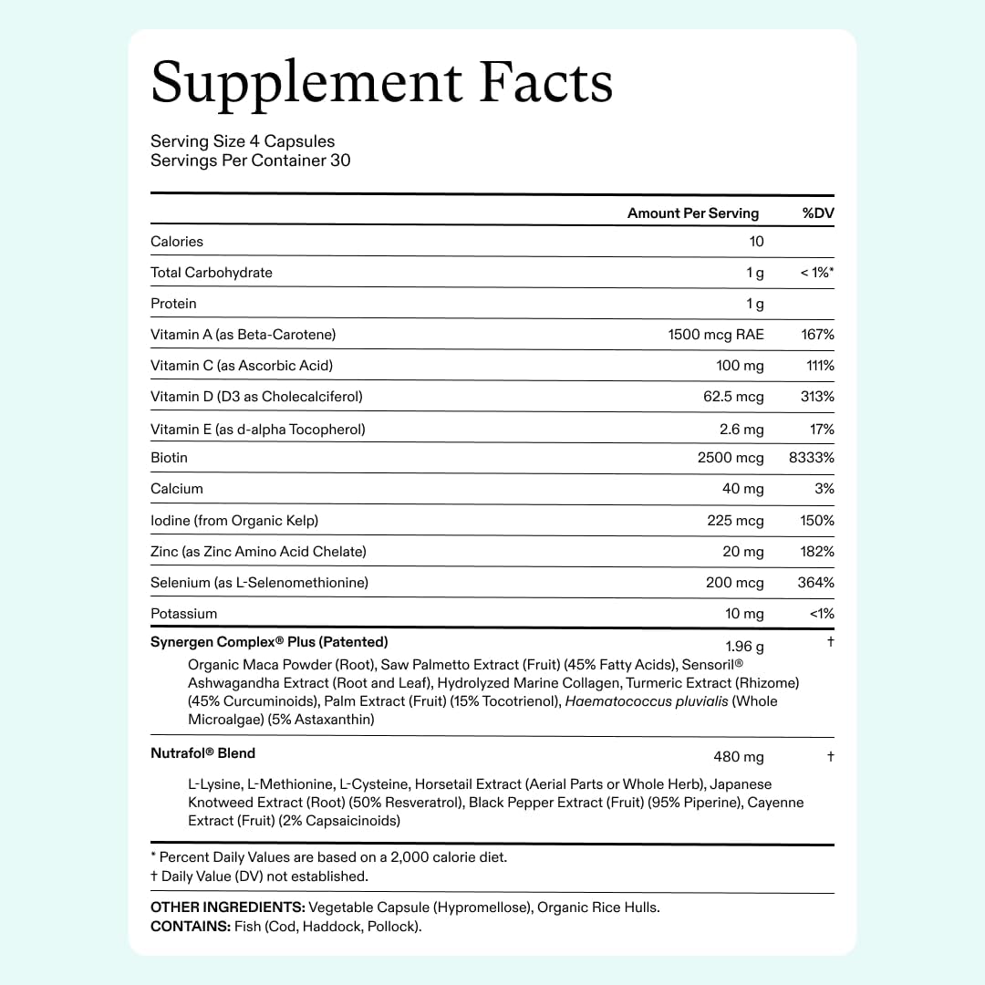 Foto 7 pulgar | Suplementos Para El Crecimiento Del Cabello Nutrafol Women's Balance 2 Month - Venta Internacional.