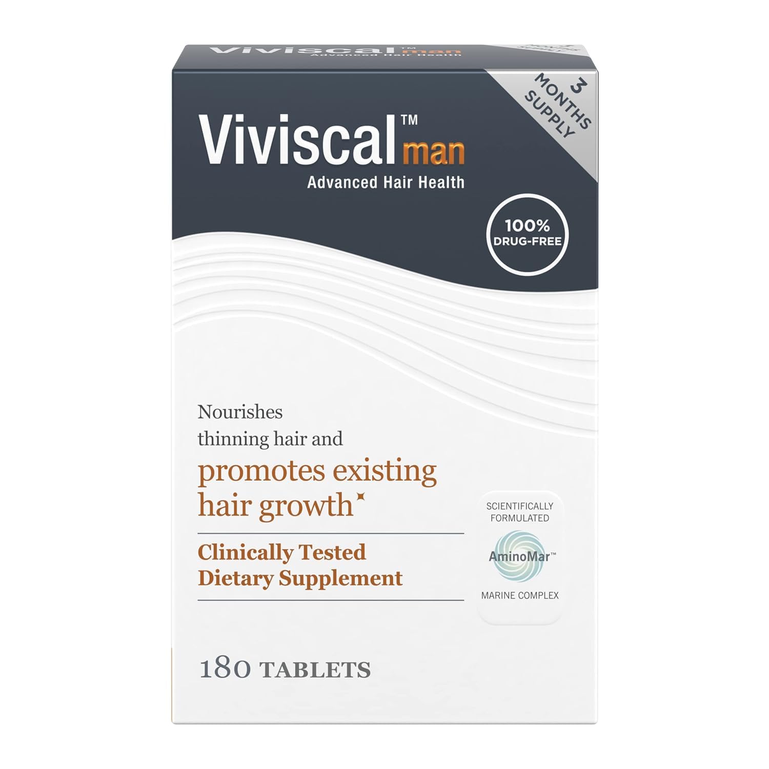 Foto 2 pulgar | Suplementos Para El Crecimiento Del Cabello Viviscal Men 180 Comprimidos Durante 3 Meses - Venta Internacional