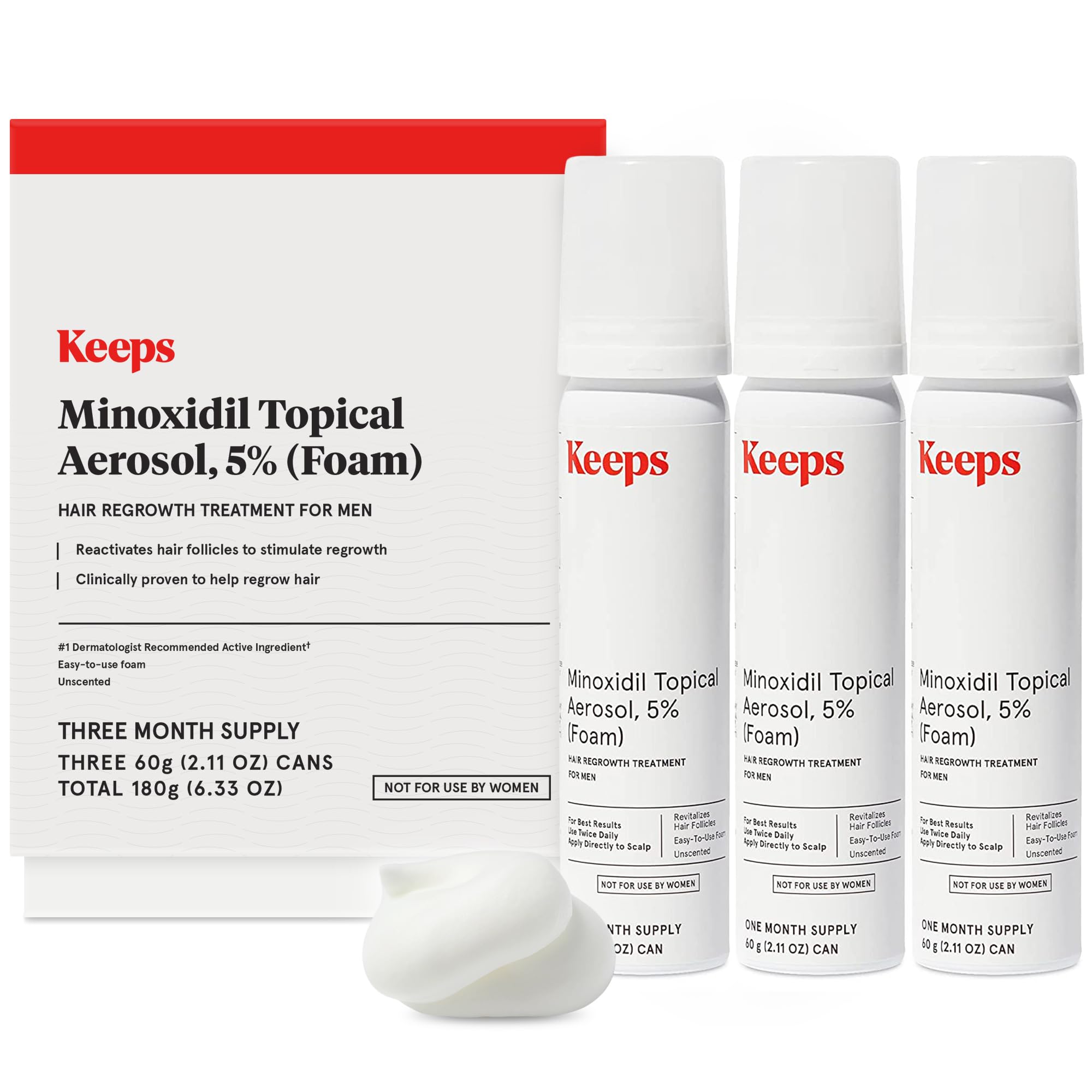 El Tratamiento Para El Crecimiento Del Cabello Mantiene Una Fuerza Extra Con Minoxidil 5% En Hombres - Venta Internac
