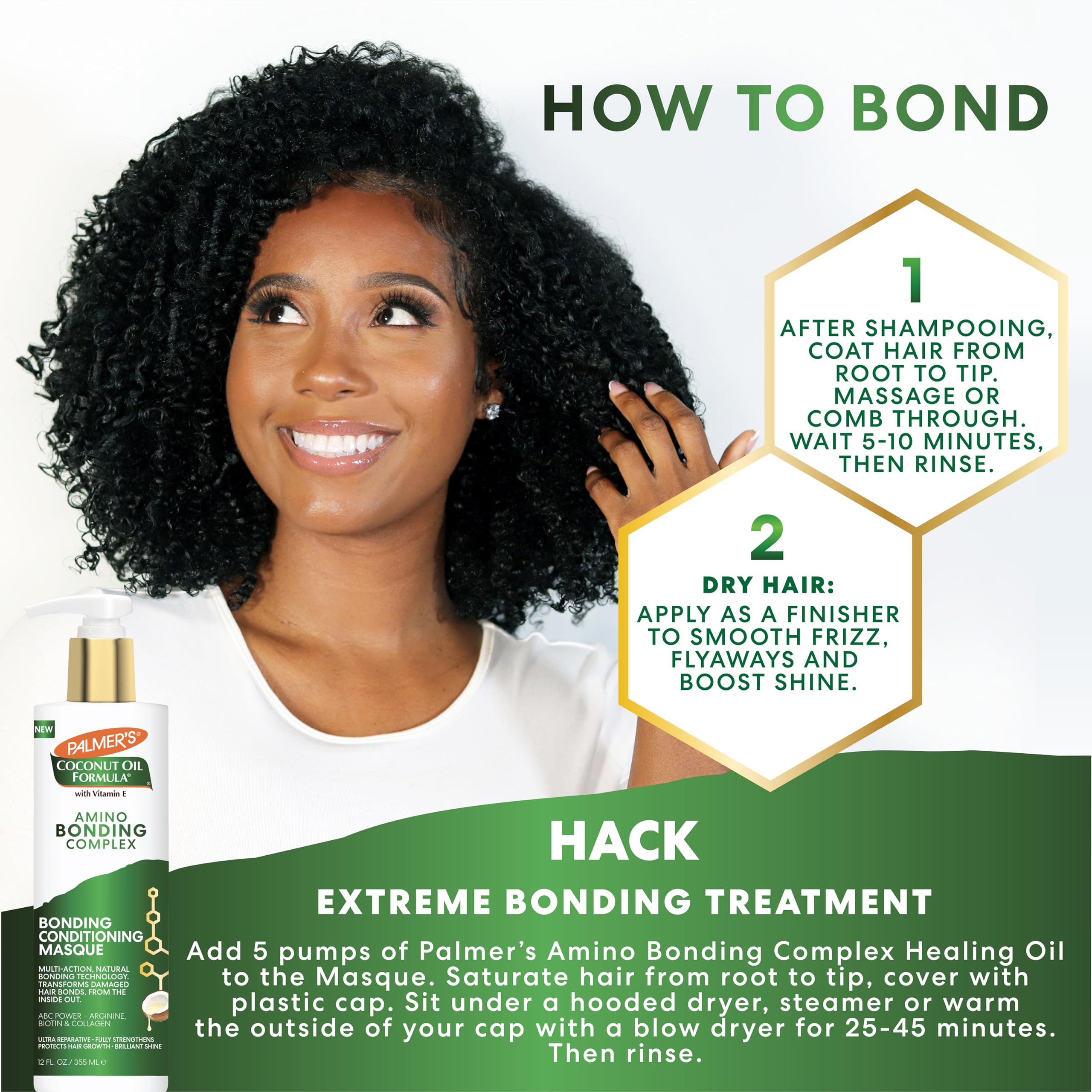 Foto 5 | Mascarilla Capilar Palmer's Amino Bonding Complex 350 Ml Con Aceite De Coco - Venta Internacional.