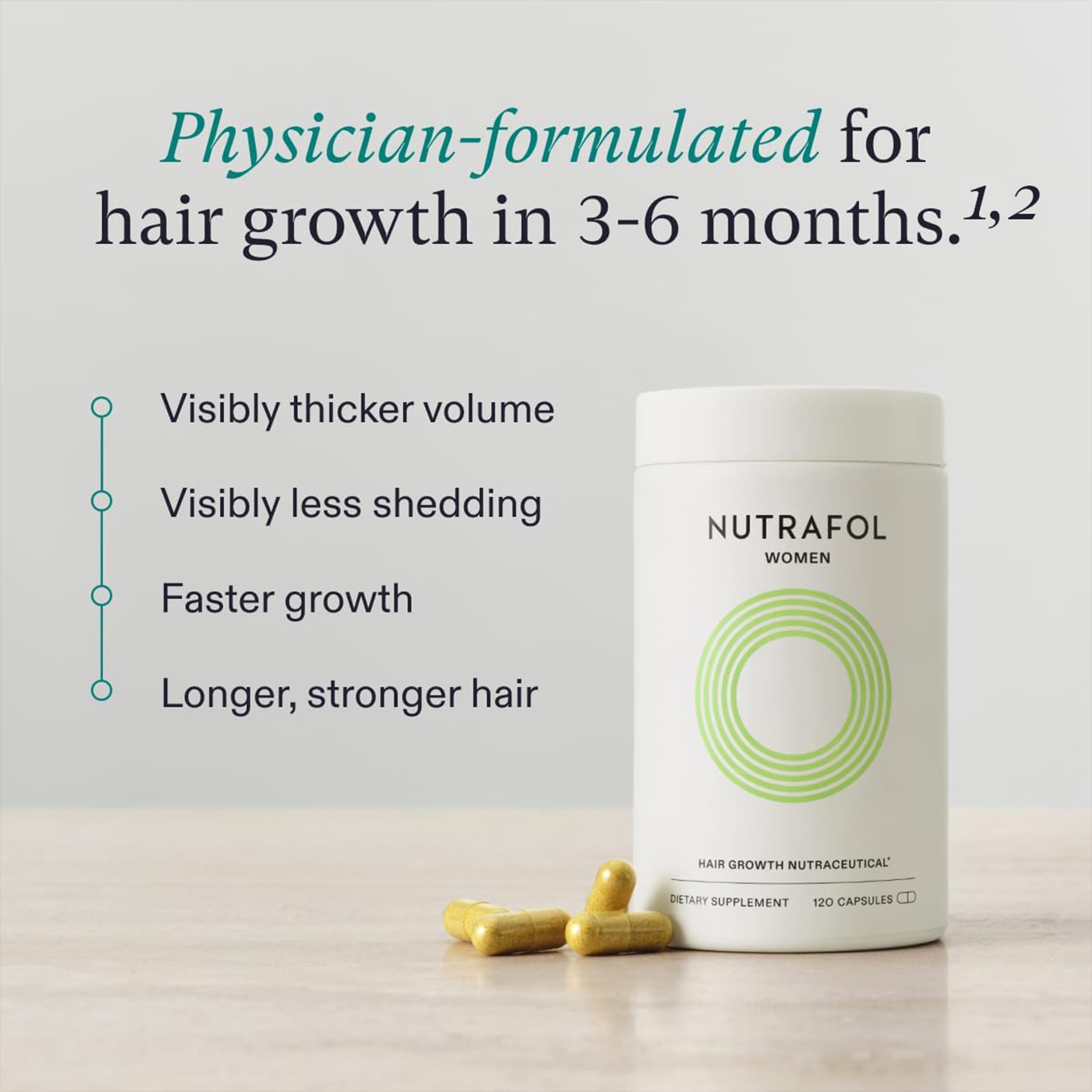 Foto 3 pulgar | Suplementos para Crecimiento del Cabello Nutrafol - Venta Internacional