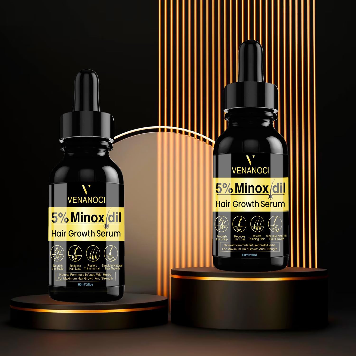 Foto 8 pulgar | Aceite para Crecimiento de Cabello Venanoci 5% Minoxidil Unisex - Venta Internacional