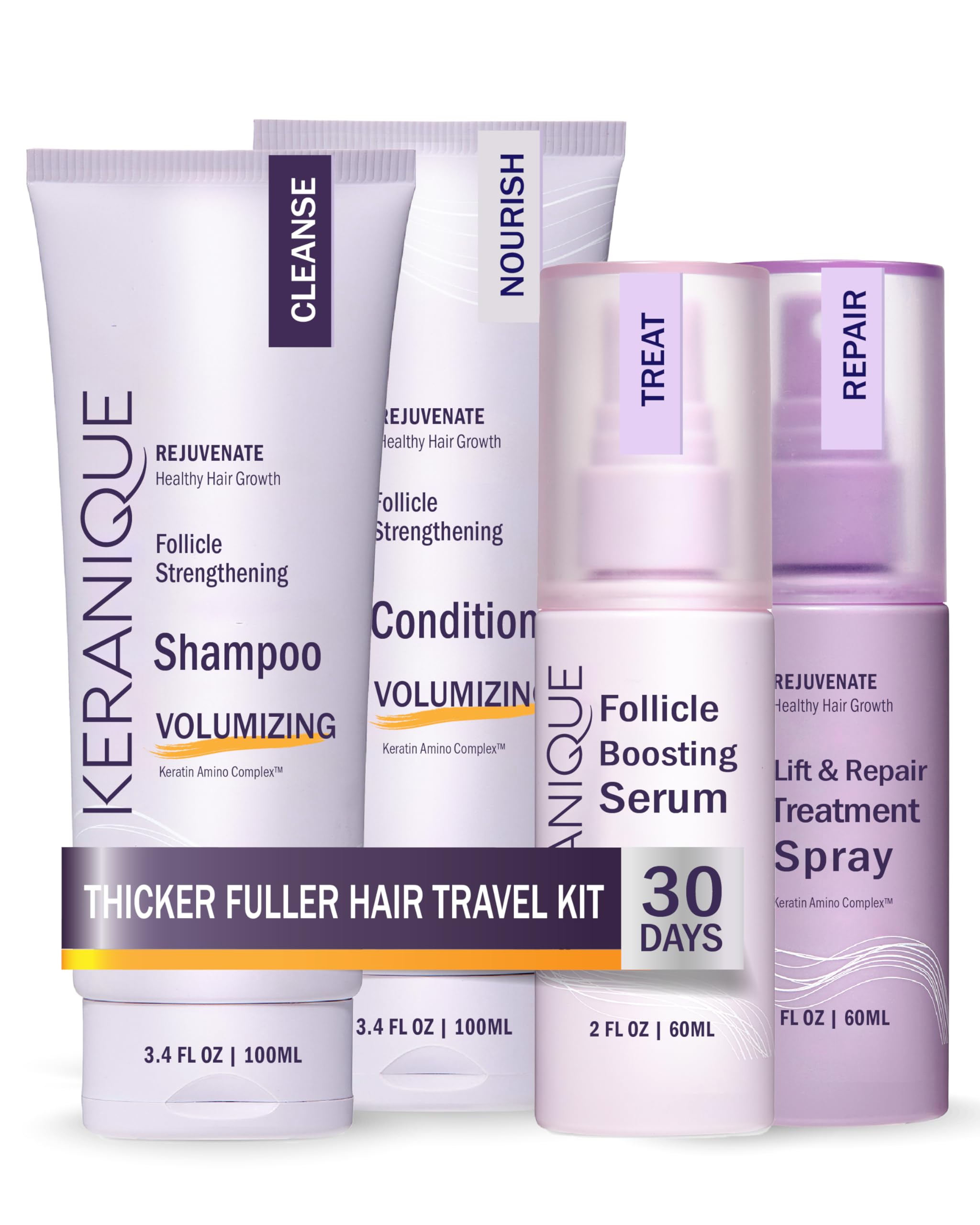 Set de Productos para el Cabello Keranique Thinning Hair Voluminizing - Venta Internacional