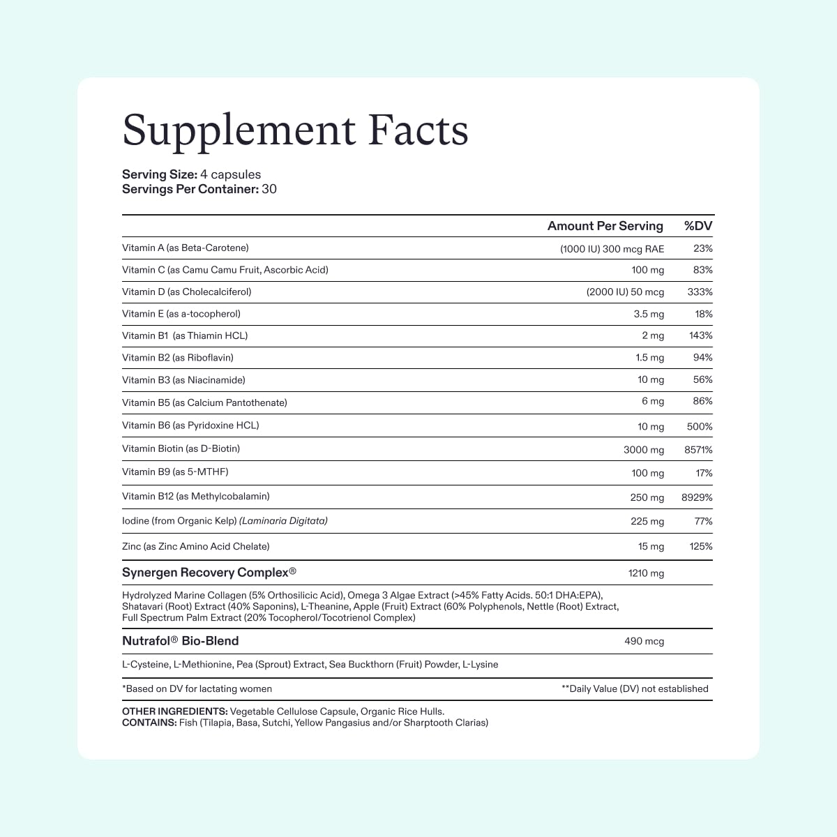 Foto 6 pulgar | Suplemento Nutrafol Postpartum de 120 Cápsulas-Venta Internacional
