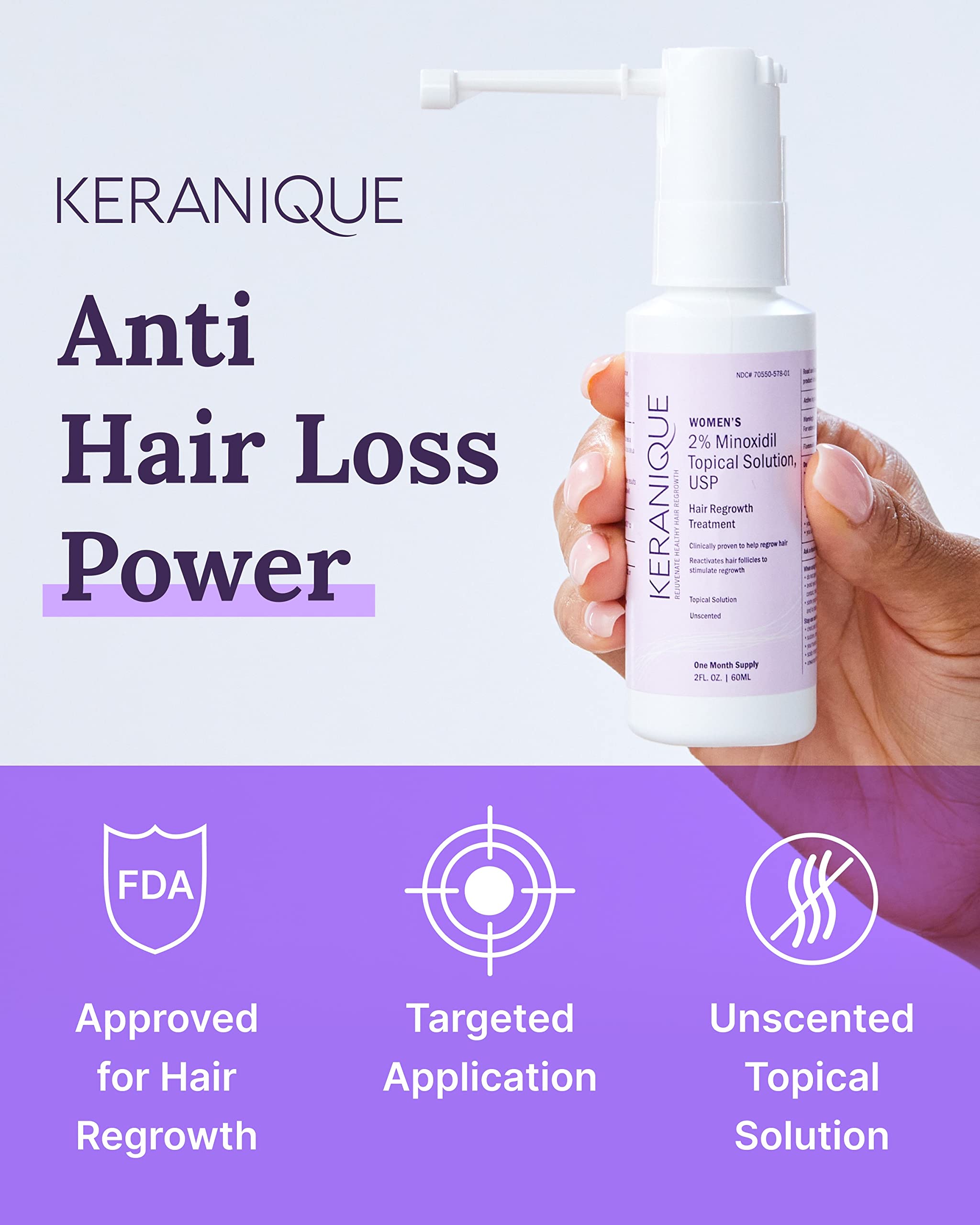 Foto 3 pulgar | Tratamiento para el Cabello Keranique de 60 ml-Venta Internacional