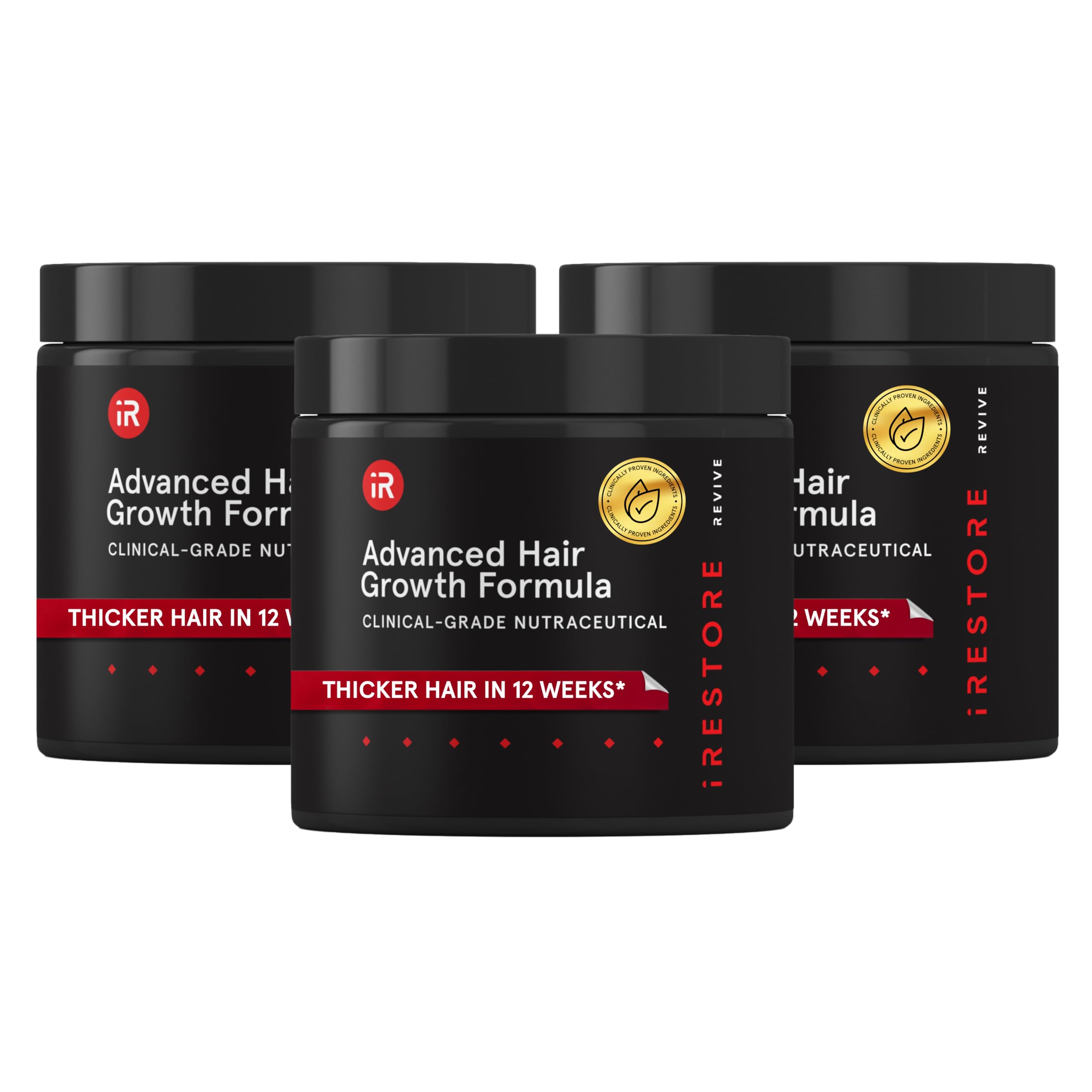 Suplemento Para El Crecimiento Del Cabello Irestore Advanced Women, Paquete De 3 - Venta Internacional.