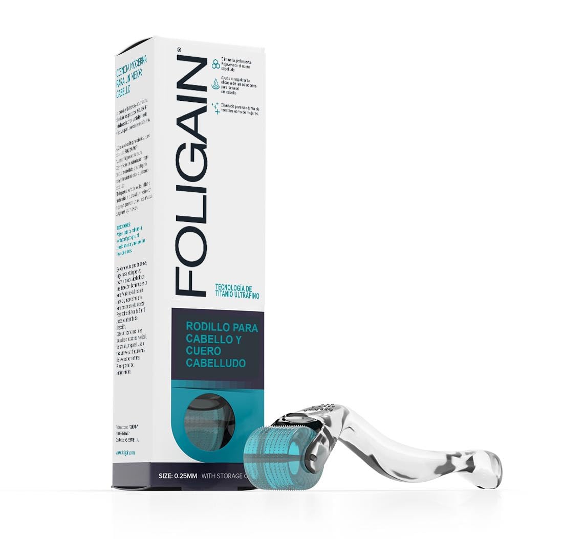 Foto 2 pulgar | Rodillo Para Cabello Y Cuero Cabelludo Foligain Con 540 Agujas De Titanio - Venta Internacional.