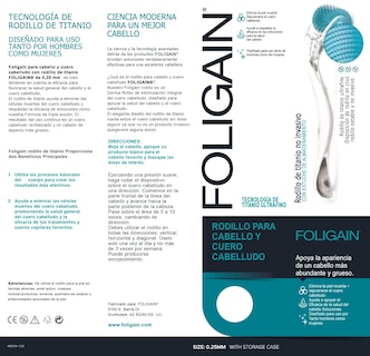 Foto 2 | Rodillo Para Cabello Y Cuero Cabelludo Foligain Con 540 Agujas De Titanio - Venta Internacional.