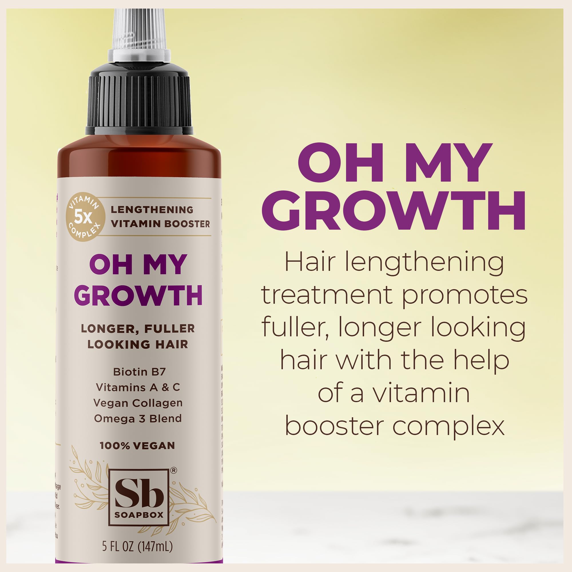 Foto 5 pulgar | Tratamiento Capilar Soapbox Oh My Growth Vitamin Booster 150 Ml - Venta Internacional.