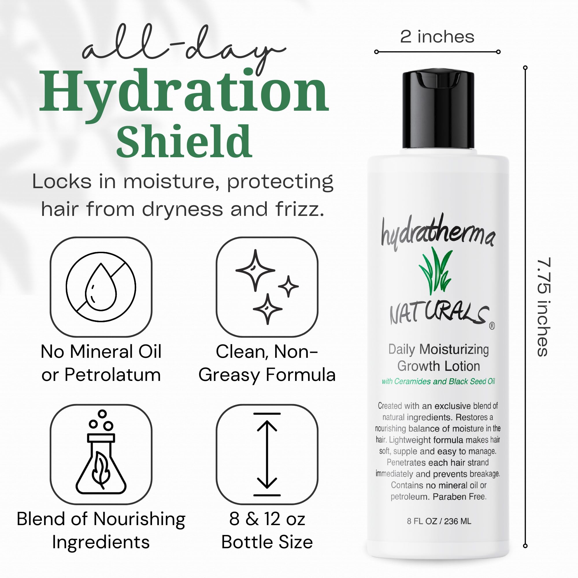 Foto 5 pulgar | Loción Hidratante Para El Crecimiento Hydratherma Naturals 355 Ml - Venta Internacional.