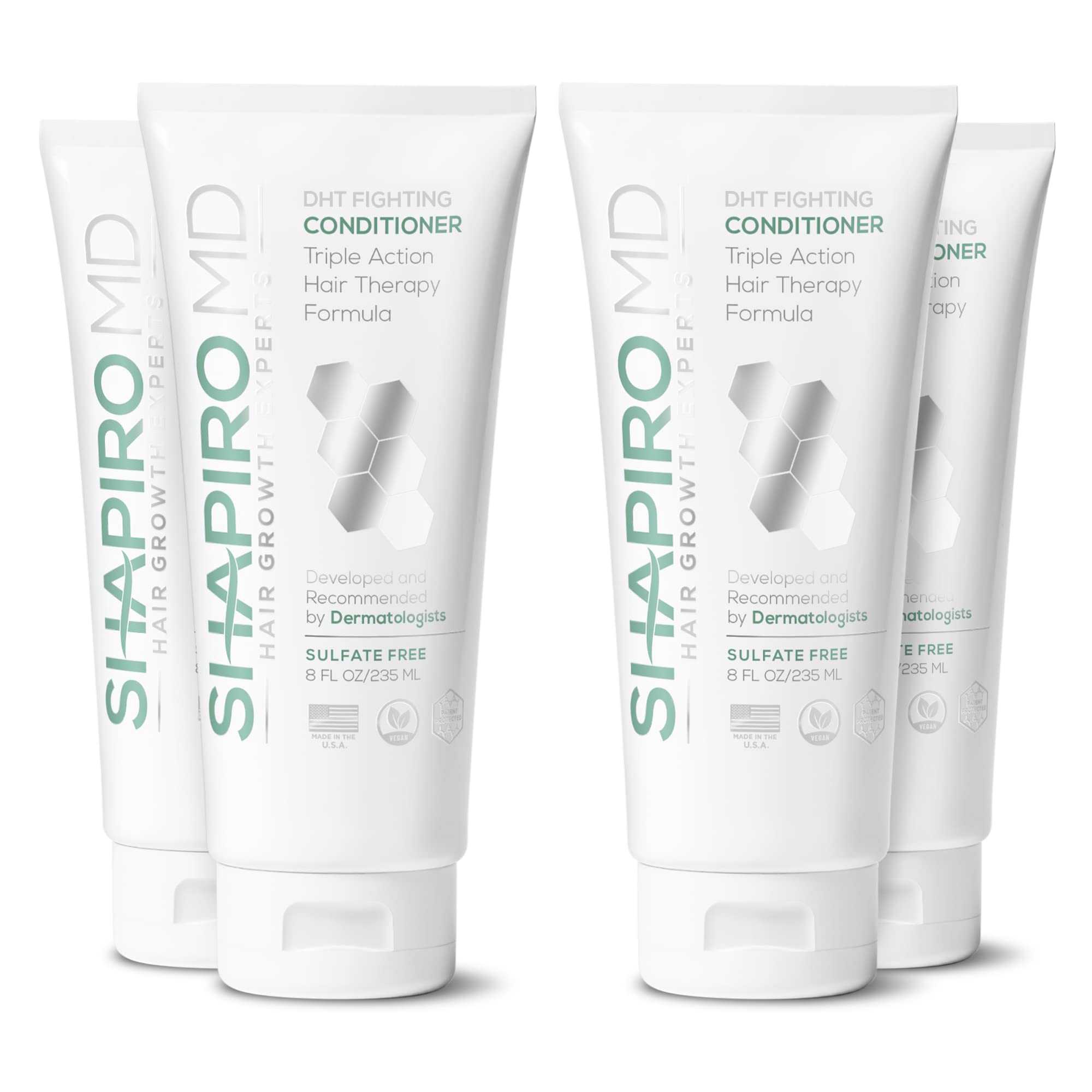 Acondicionador Anticaída Shapiro Md Dht Para Combatir La Caída Del Cabello, Suministro De 4 Meses - Venta Internaciona
