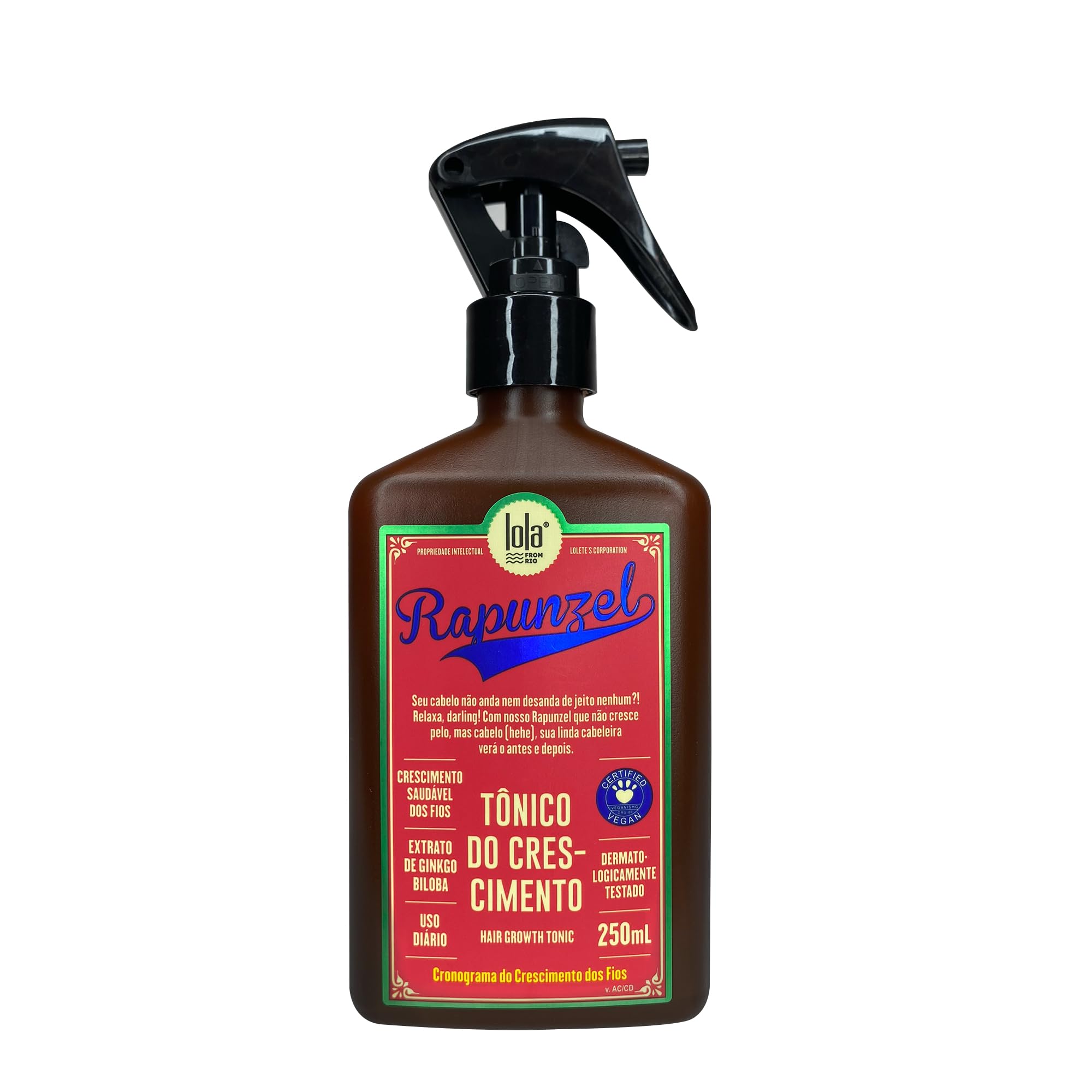 Foto 1 | Tónico Para El Crecimiento Del Cabello Lola From Rio Rapunzel 250 Ml - Venta Internacional.