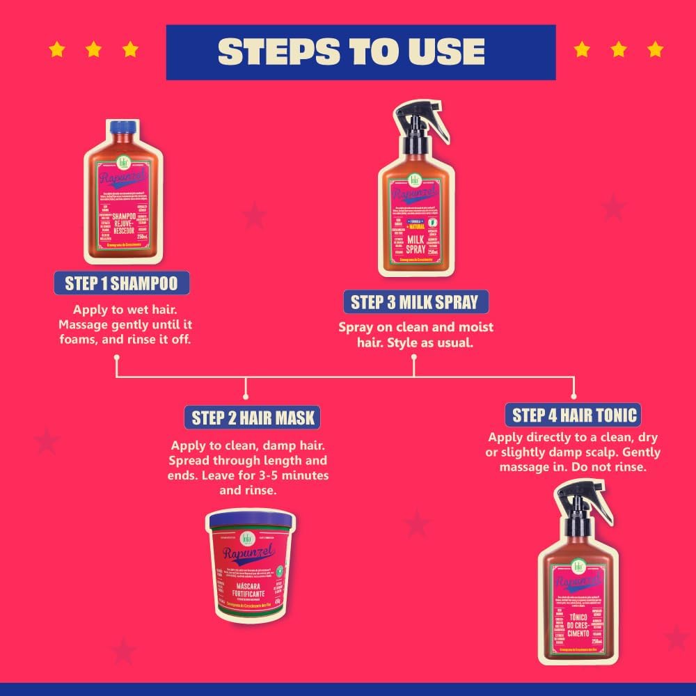 Foto 6 pulgar | Tónico Para El Crecimiento Del Cabello Lola From Rio Rapunzel 250 Ml - Venta Internacional.