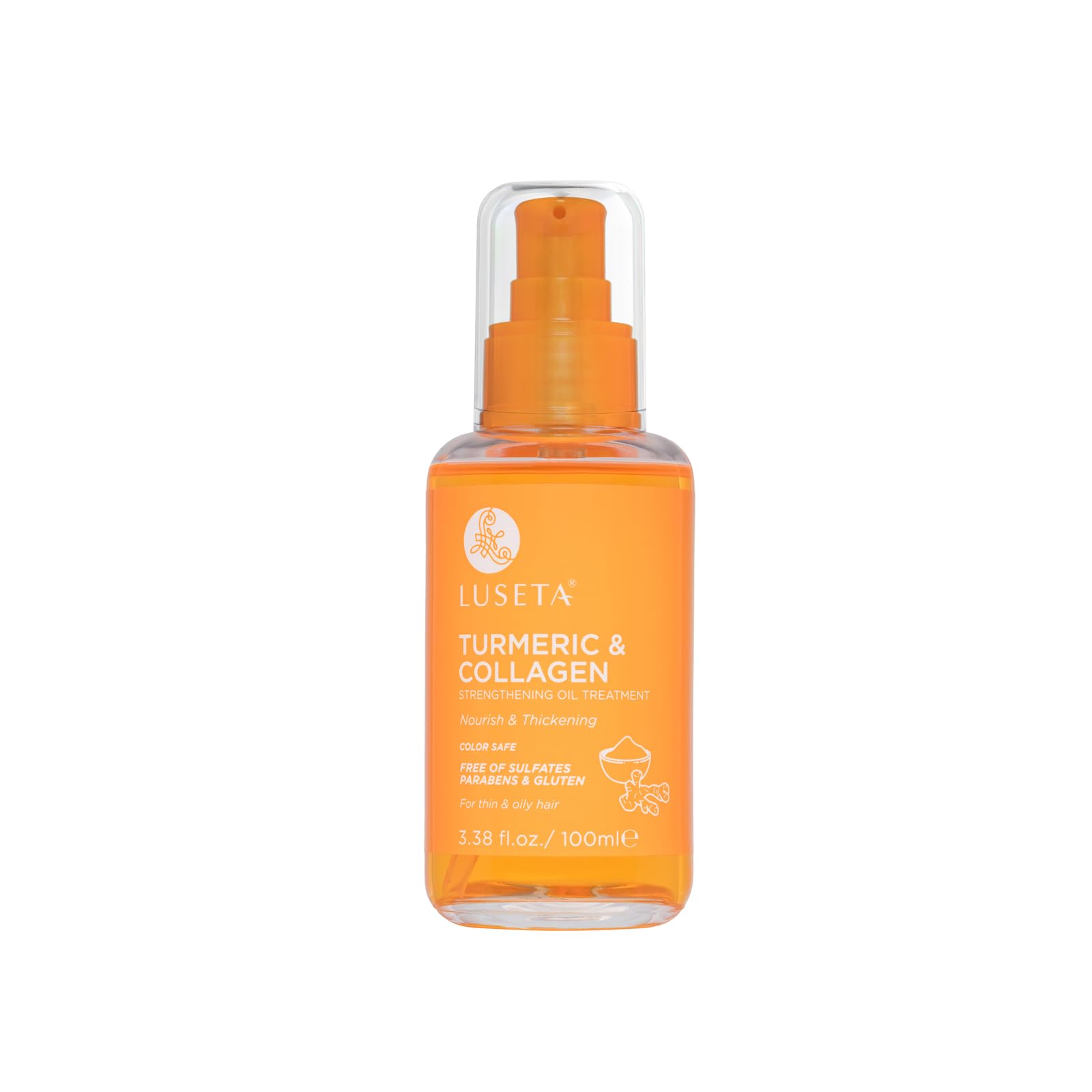 Foto 2 pulgar | Sérum Capilar Luseta Fortalecedor De Cúrcuma Y Colágeno 100 Ml - Venta Internacional.