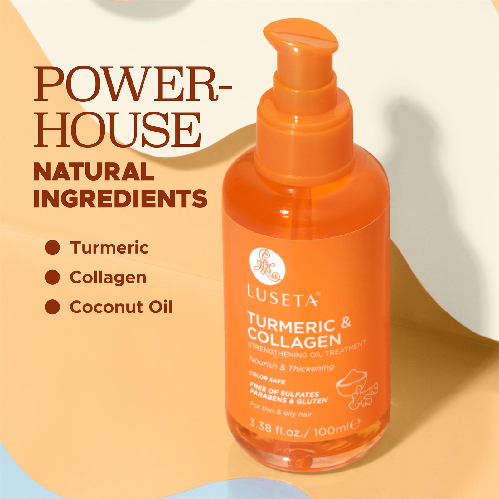 Foto 7 pulgar | Sérum Capilar Luseta Fortalecedor De Cúrcuma Y Colágeno 100 Ml - Venta Internacional.