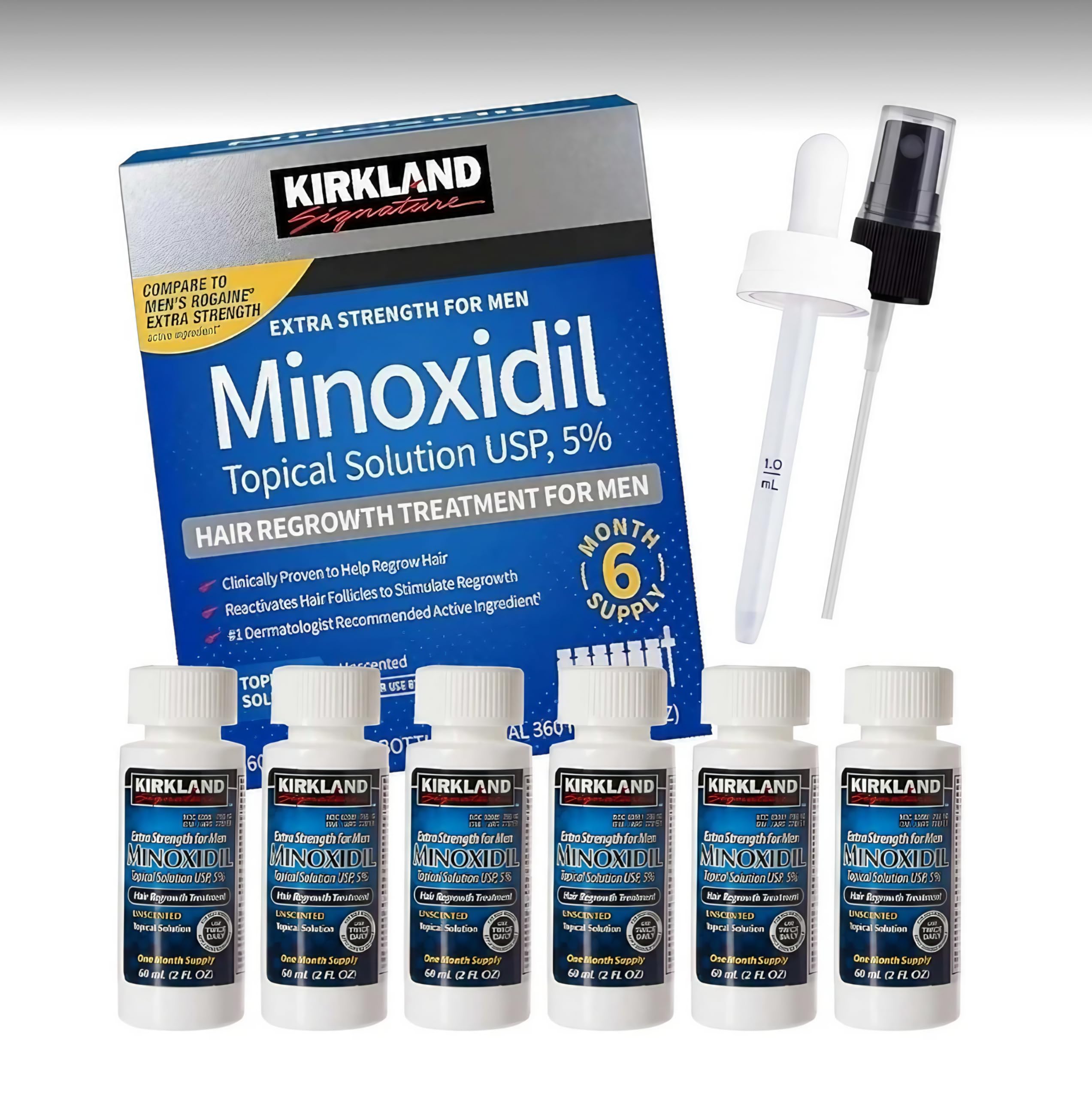 Foto 2 pulgar | Tratamiento Para El Crecimiento Del Cabello Kirkland Signature Minoxidil 5% 360 Ml - Venta Internacional.