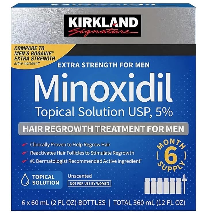 Foto 6 pulgar | Tratamiento Para El Crecimiento Del Cabello Kirkland Signature Minoxidil 5% 360 Ml - Venta Internacional.