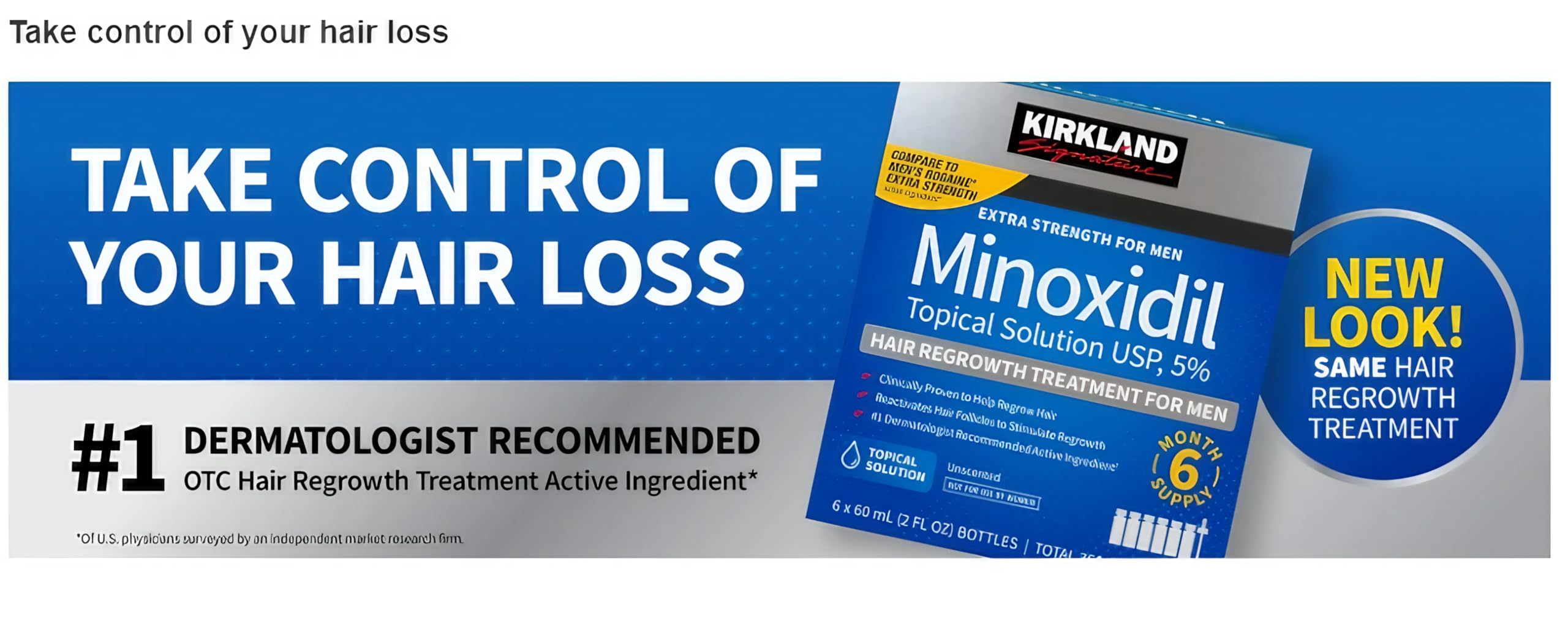 Foto 7 pulgar | Tratamiento Para El Crecimiento Del Cabello Kirkland Signature Minoxidil 5% 360 Ml - Venta Internacional.