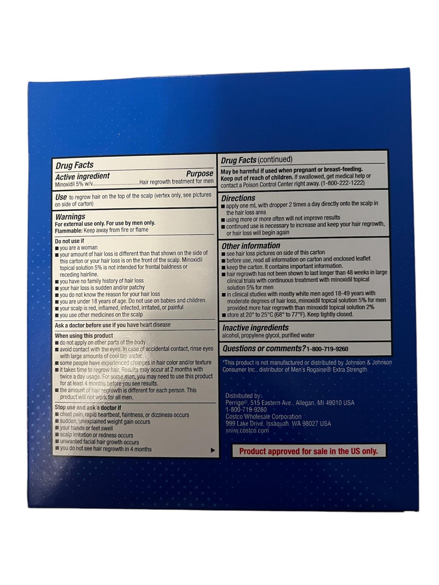 Foto 8 pulgar | Tratamiento Para El Crecimiento Del Cabello Kirkland Signature Minoxidil 5% 360 Ml - Venta Internacional.