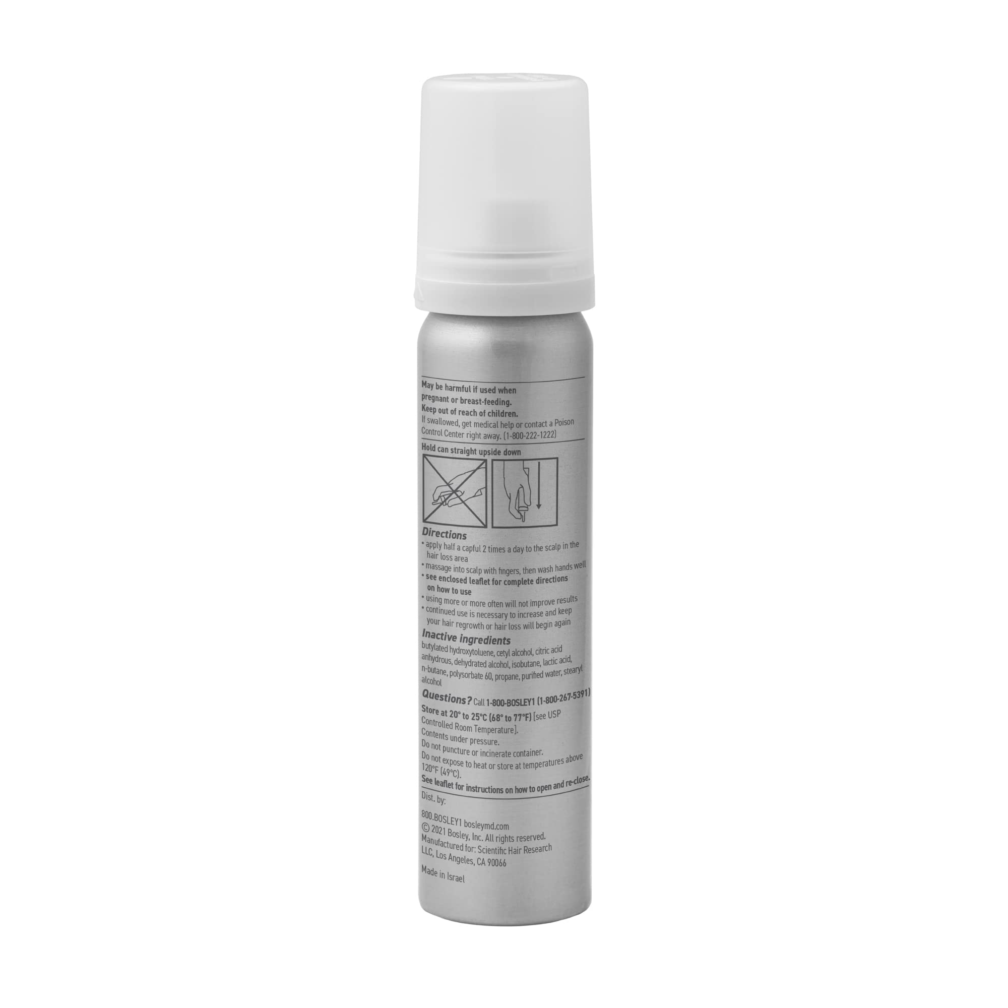 Foto 7 pulgar | Tratamiento Adelgazante Bosleymd Minoxidil Foam 5% 60 Ml 1 Mes - Venta Internacional.