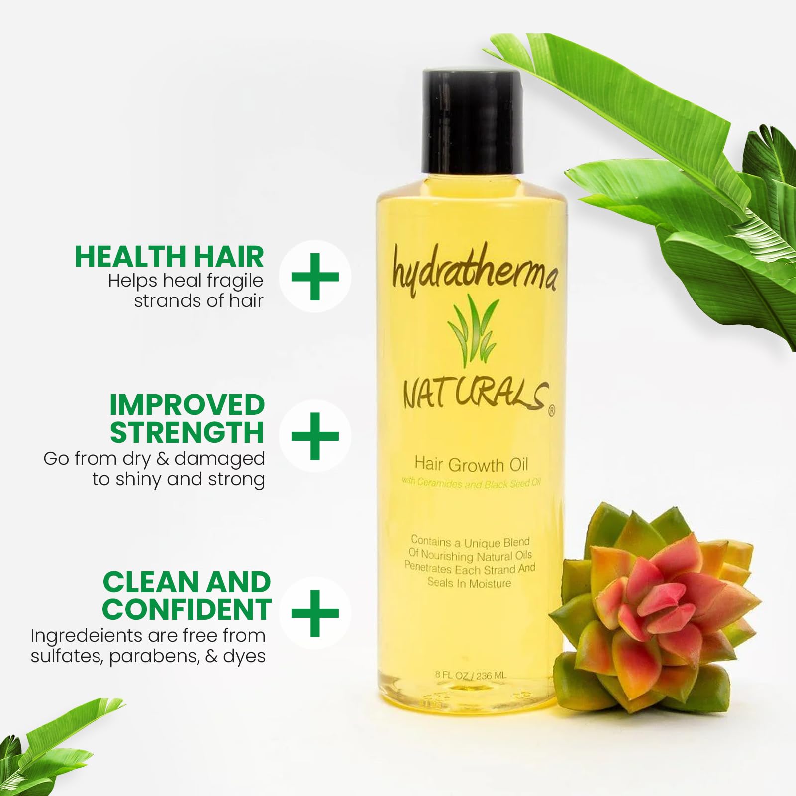 Foto 3 pulgar | Aceite Para El Crecimiento Del Cabello Hydratherma Naturals 240 Ml Para Todo Tipo De Cabello - Venta Internacional.