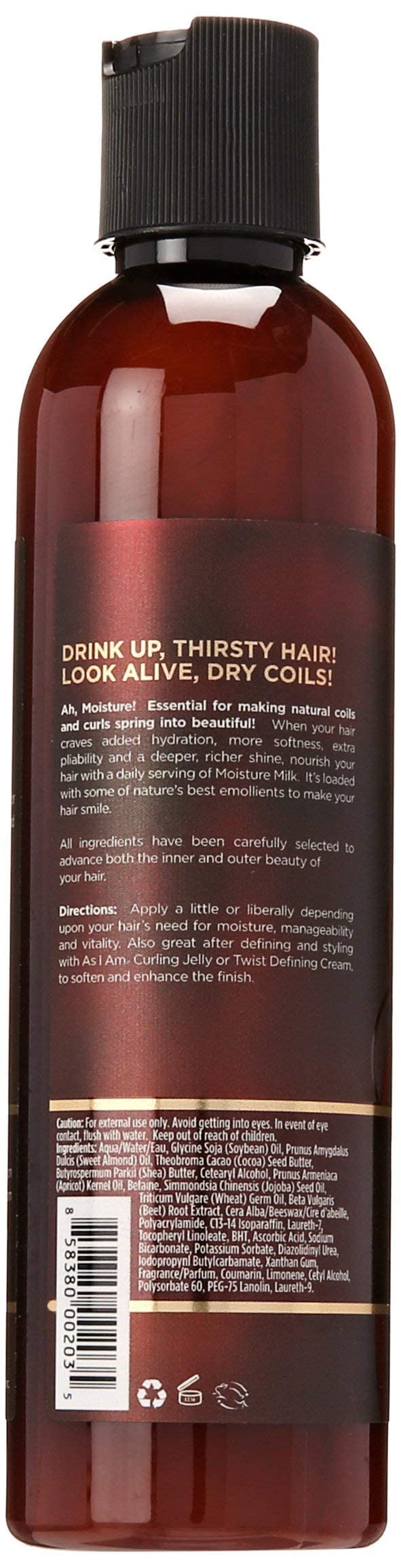 Foto 3 pulgar | Leche Hidratante Revitalizante Para Cabello As I Am 236 Ml - Venta Internacional.