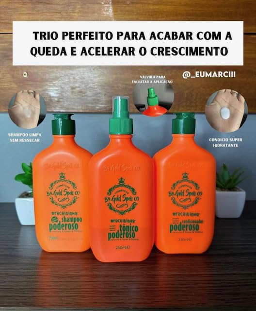Foto 3 pulgar | Tónico Capilar Gold Spell Poderoso, 250 Ml, Fortalecedor Y Antipérdida - Venta Internacional.