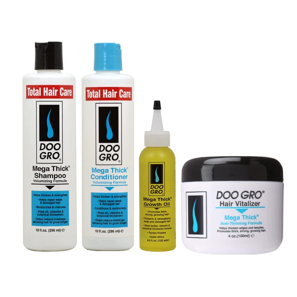 Champú Acondicionador Doo Gro Mega Thick Kit Para El Crecimiento Del Cabello - Venta Internacional.