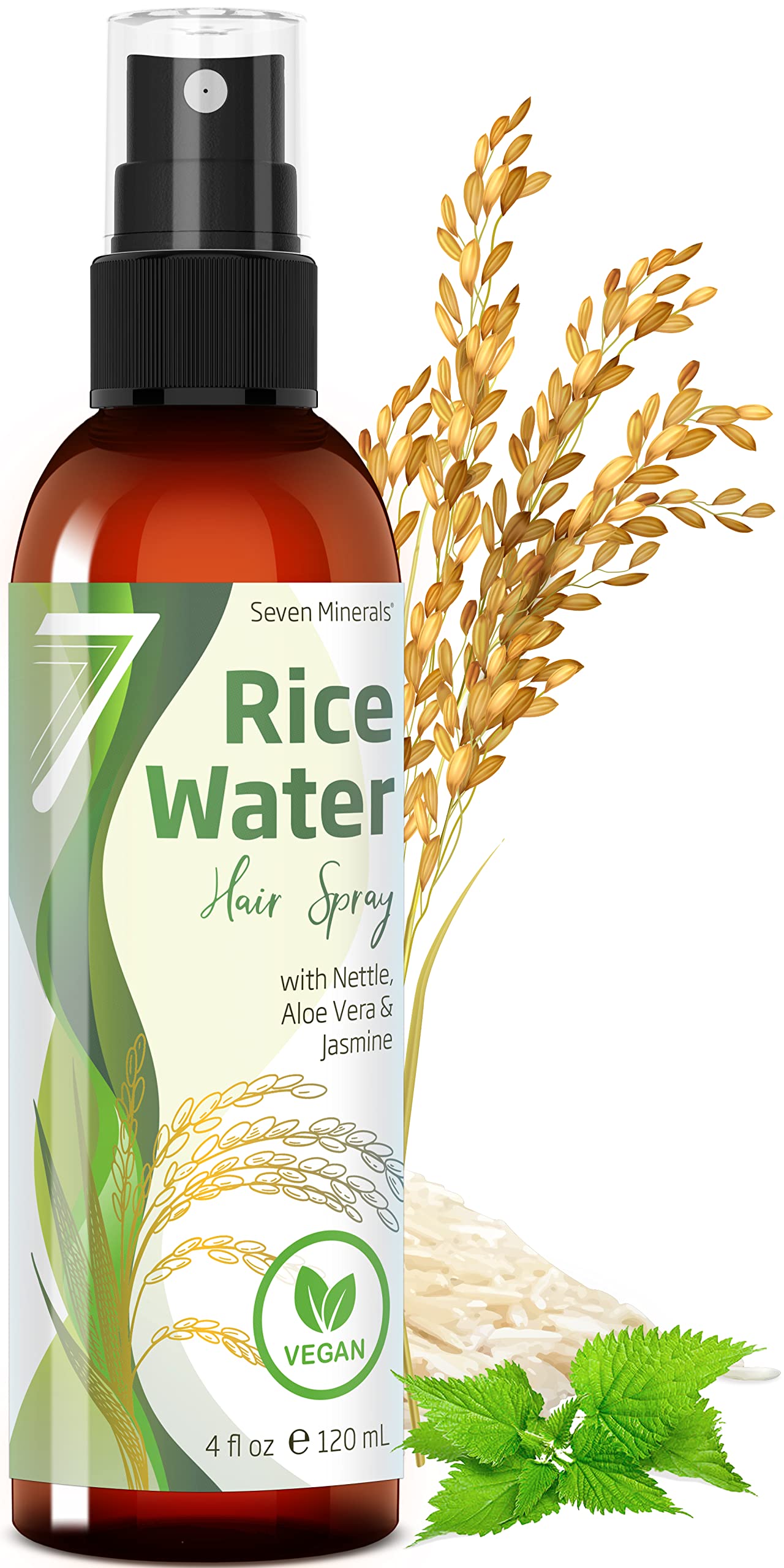 Spray De Agua De Arroz Con Siete Minerales Fermentados, 120 Ml, Para El Crecimiento Del Cabello - Venta Internacional.