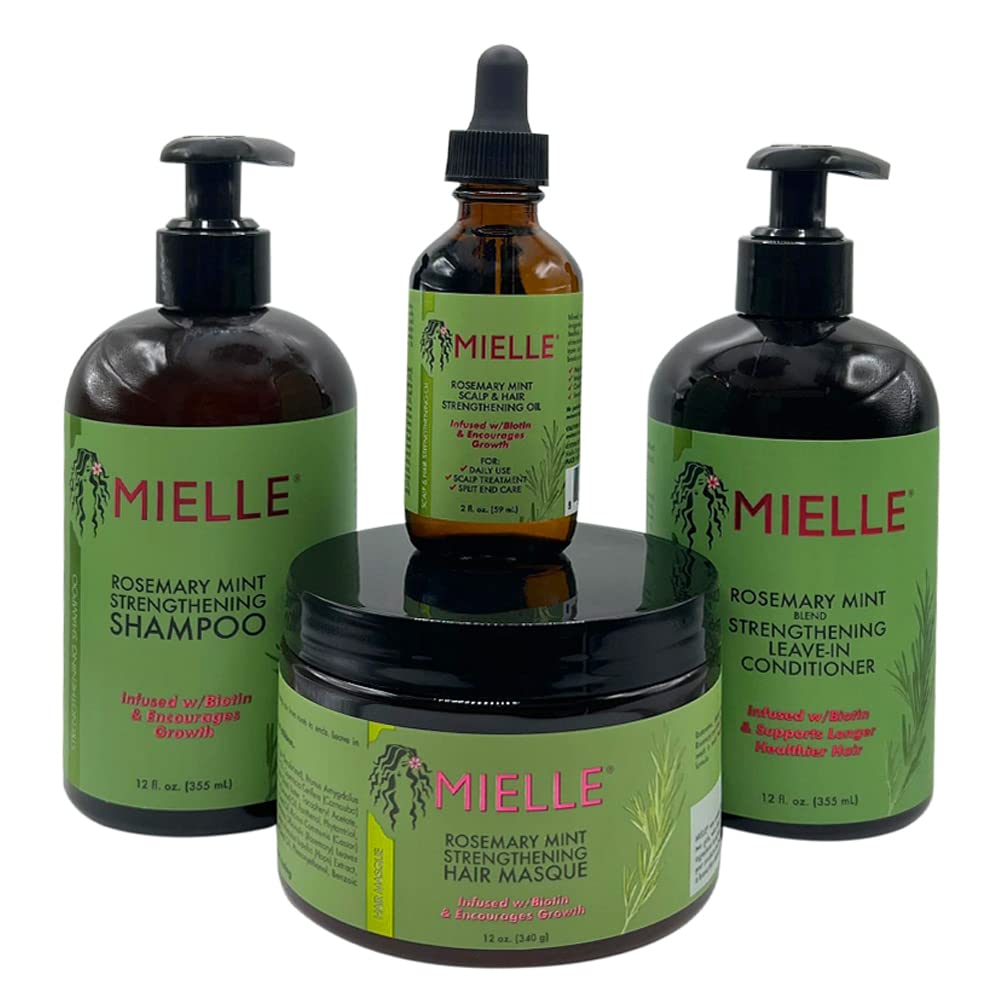 Foto 1 | Set De Productos Para El Cabello Mielle Rosemary Mint Con Biotina, 4 Unidades - Venta Internacional.